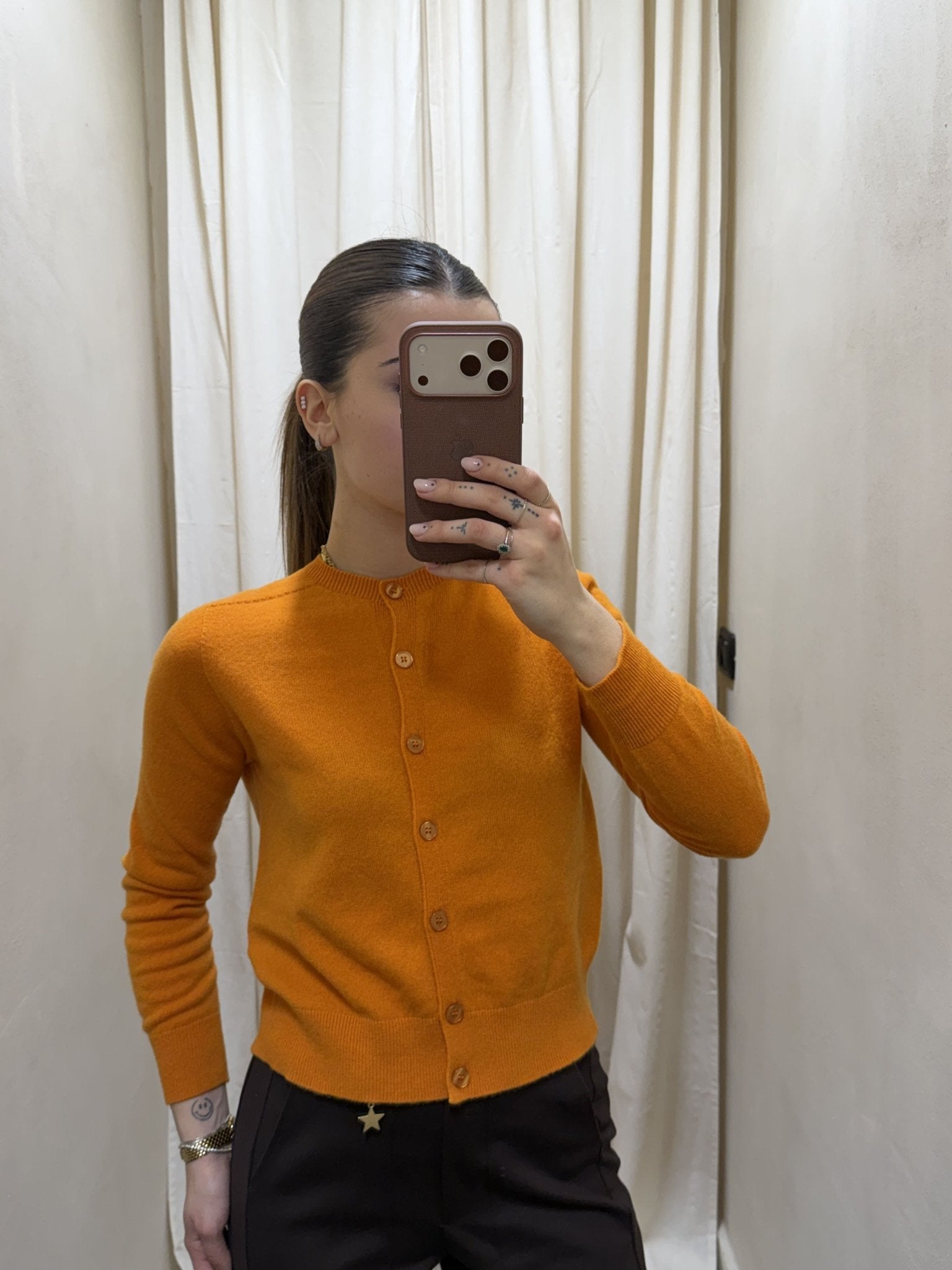 Cardigan girocollo 100% lana Tensione In - GiuGiò | Shop online