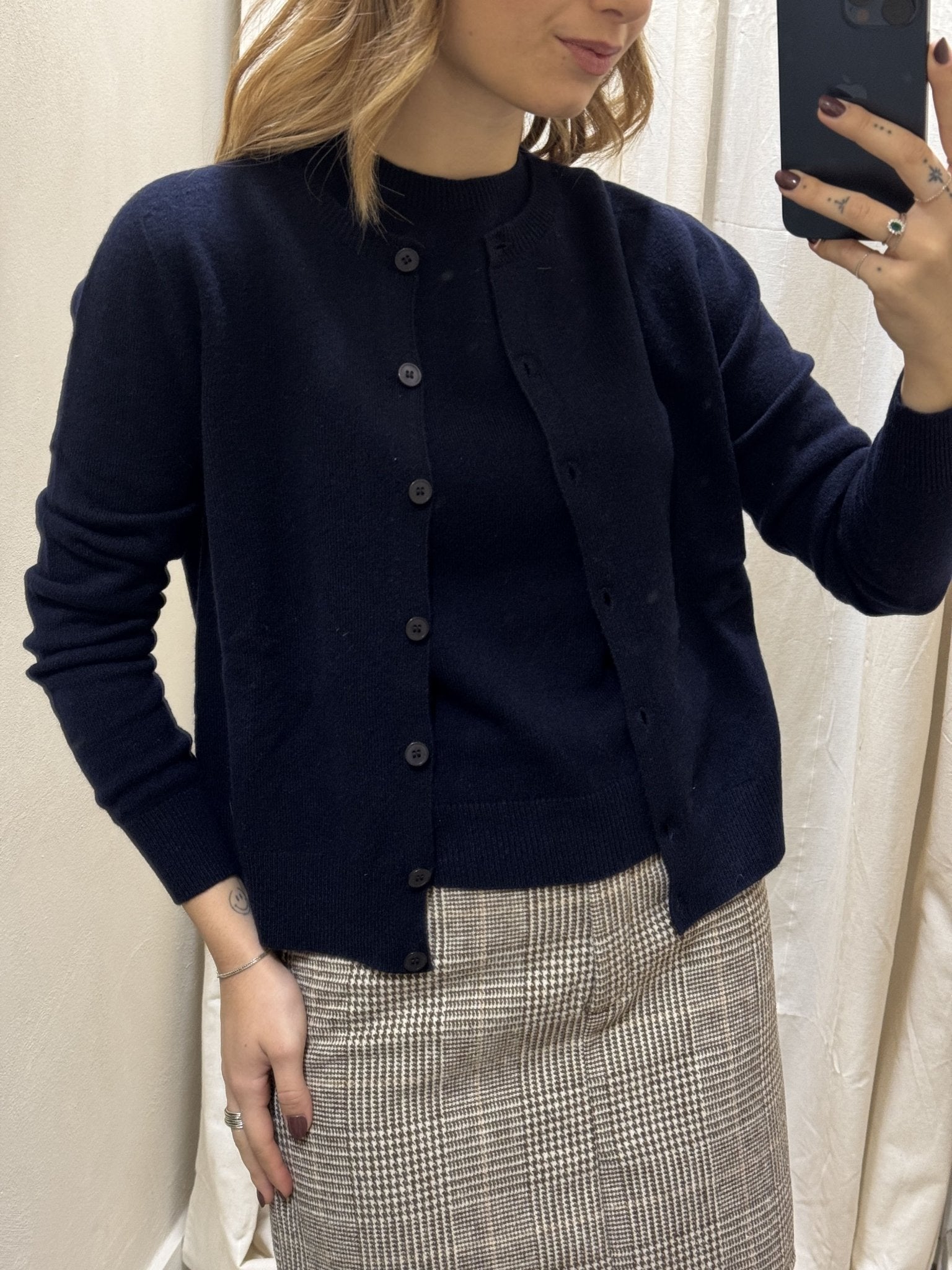 Cardigan girocollo 100% lana Tensione In - GiuGiò | Shop online