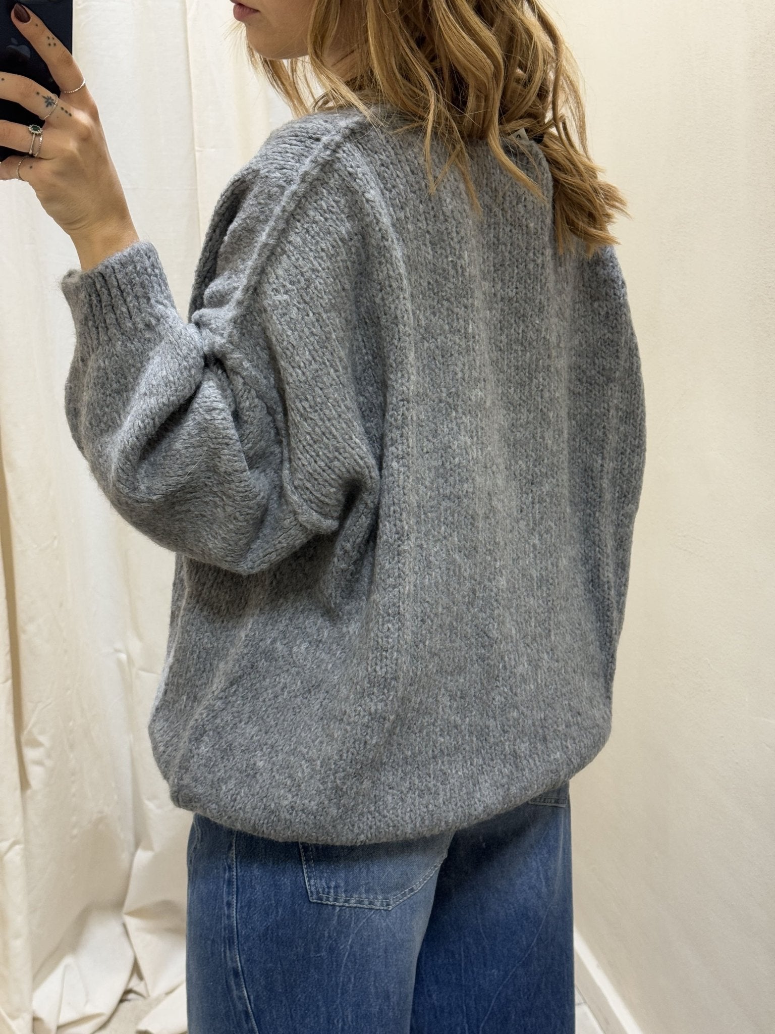 Cardigan over con bottoni misto lana MyD - GiuGiò | Shop online