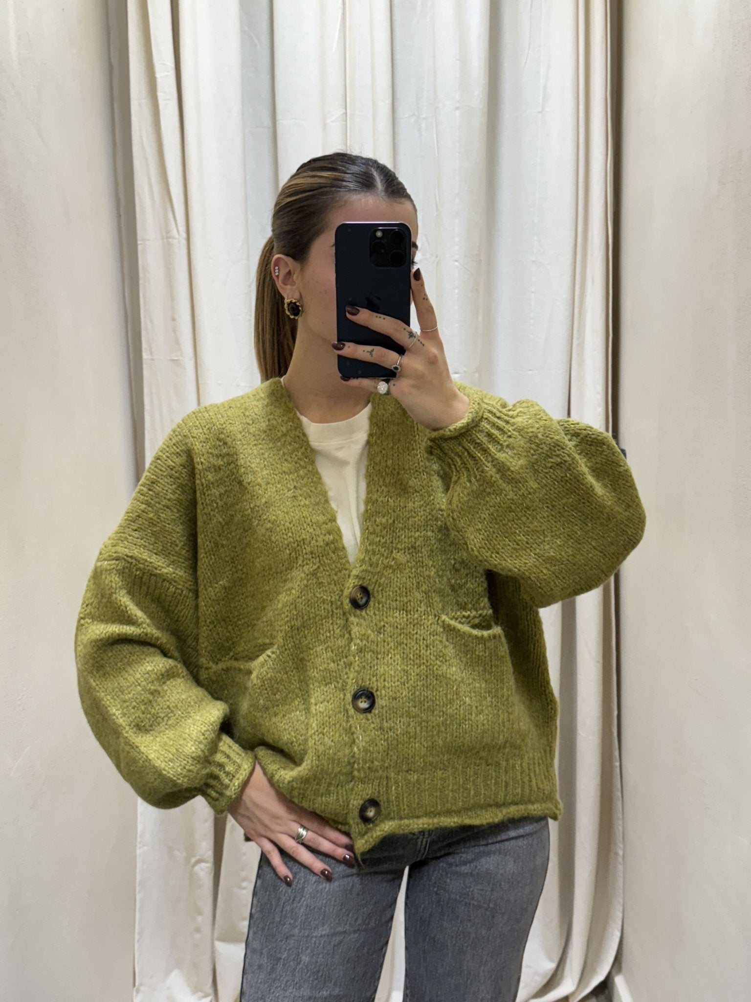 Cardigan oversize 3 bottoni HaveOne - GiuGiò | Shop online
