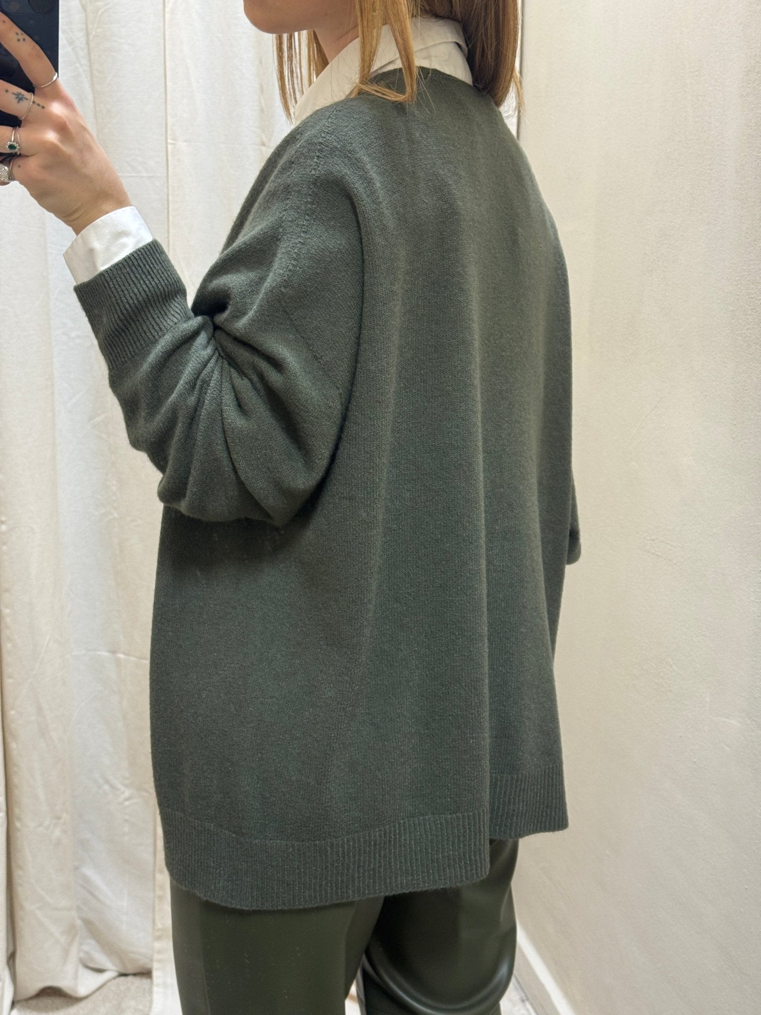 Cardigan oversize scollo V Imperial - GiuGiò | Shop online