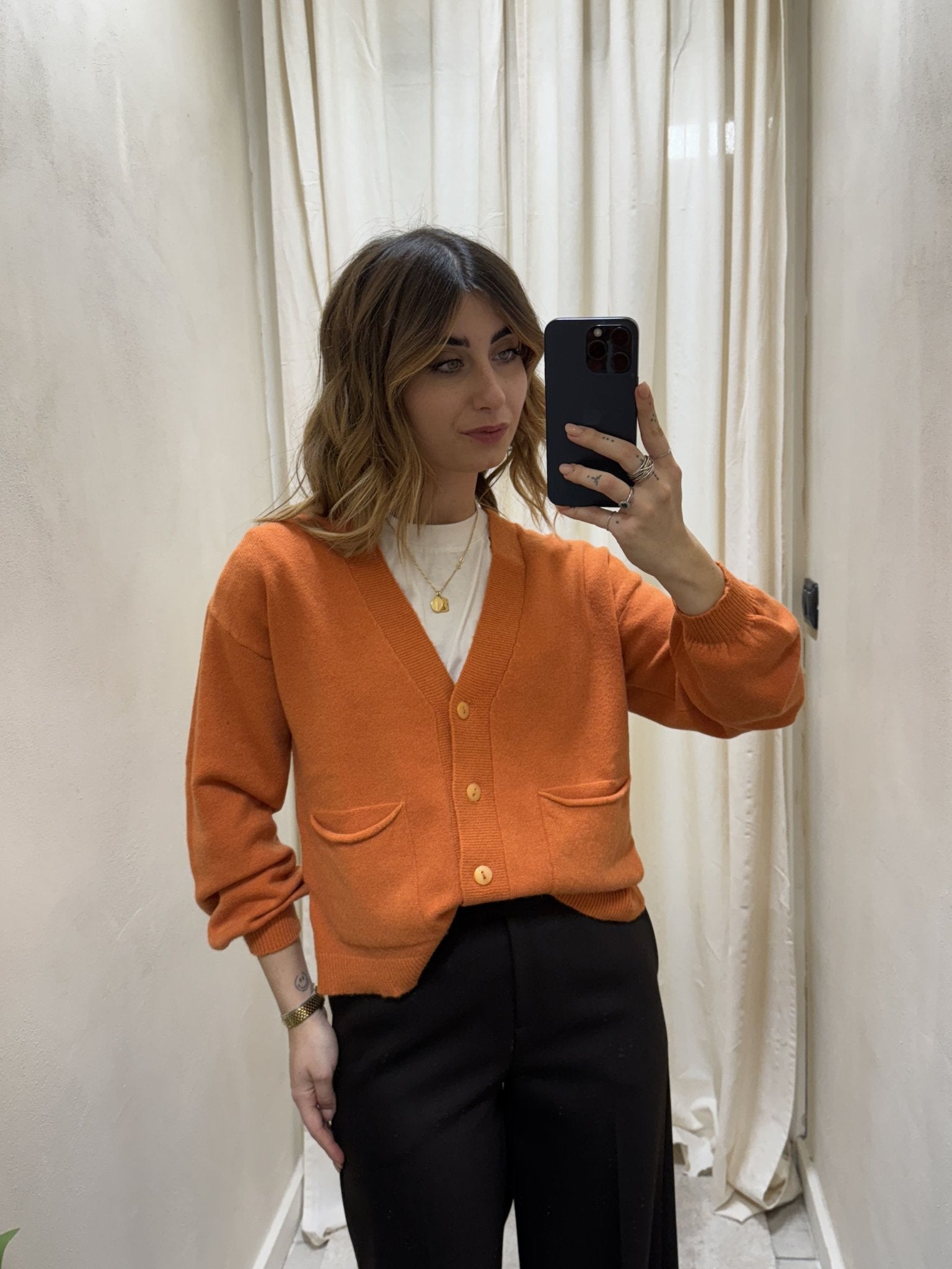 Cardigan scollo V con tasche HaveOne - GiuGiò | Shop online