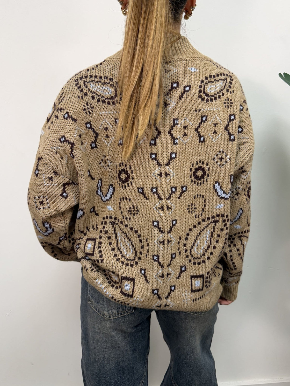 Cardigan zip stampa bandana MyD - GiuGiò | Shop online