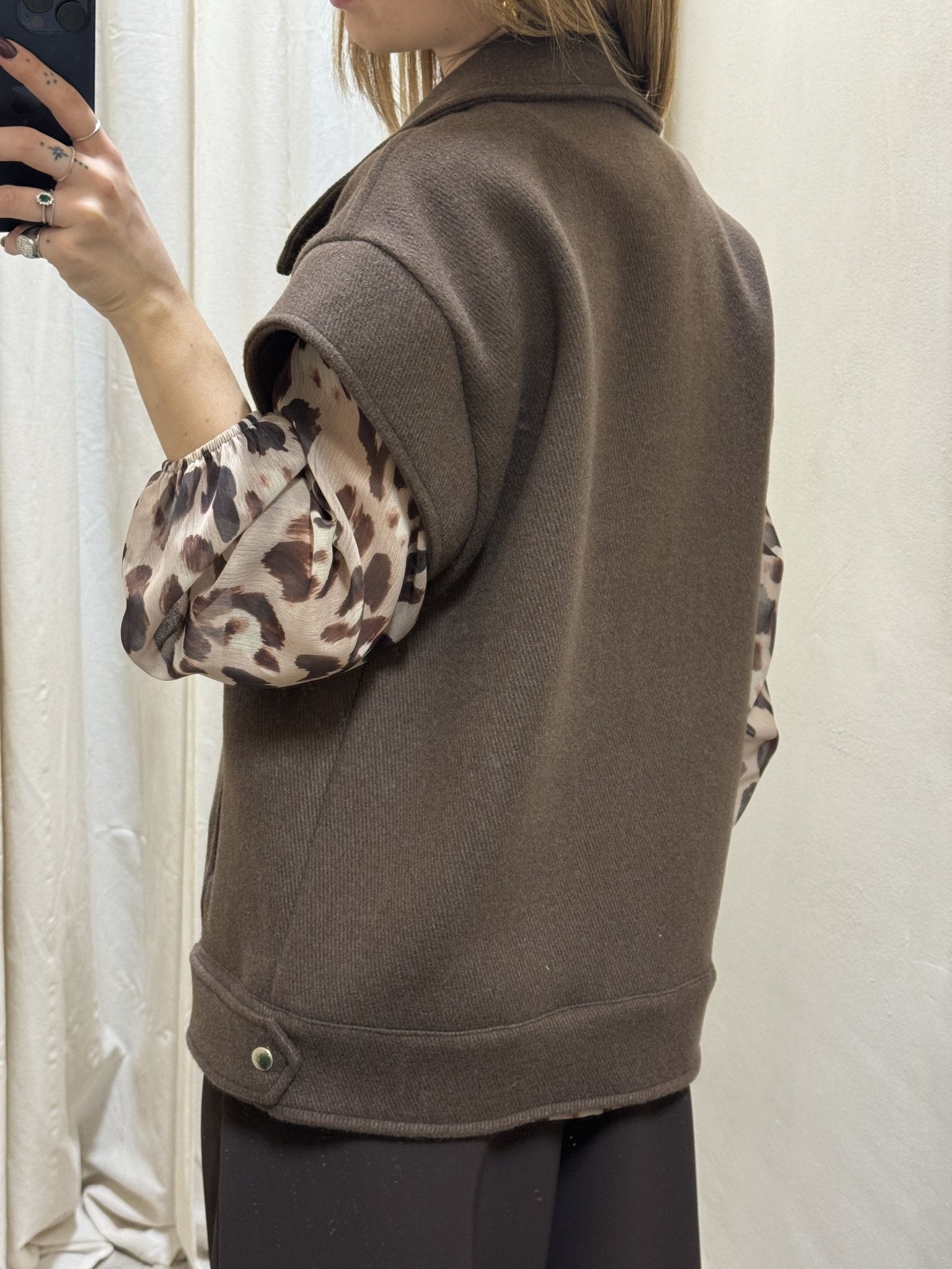 Chiodo over smanicato Tensione In - GiuGiò | Shop online