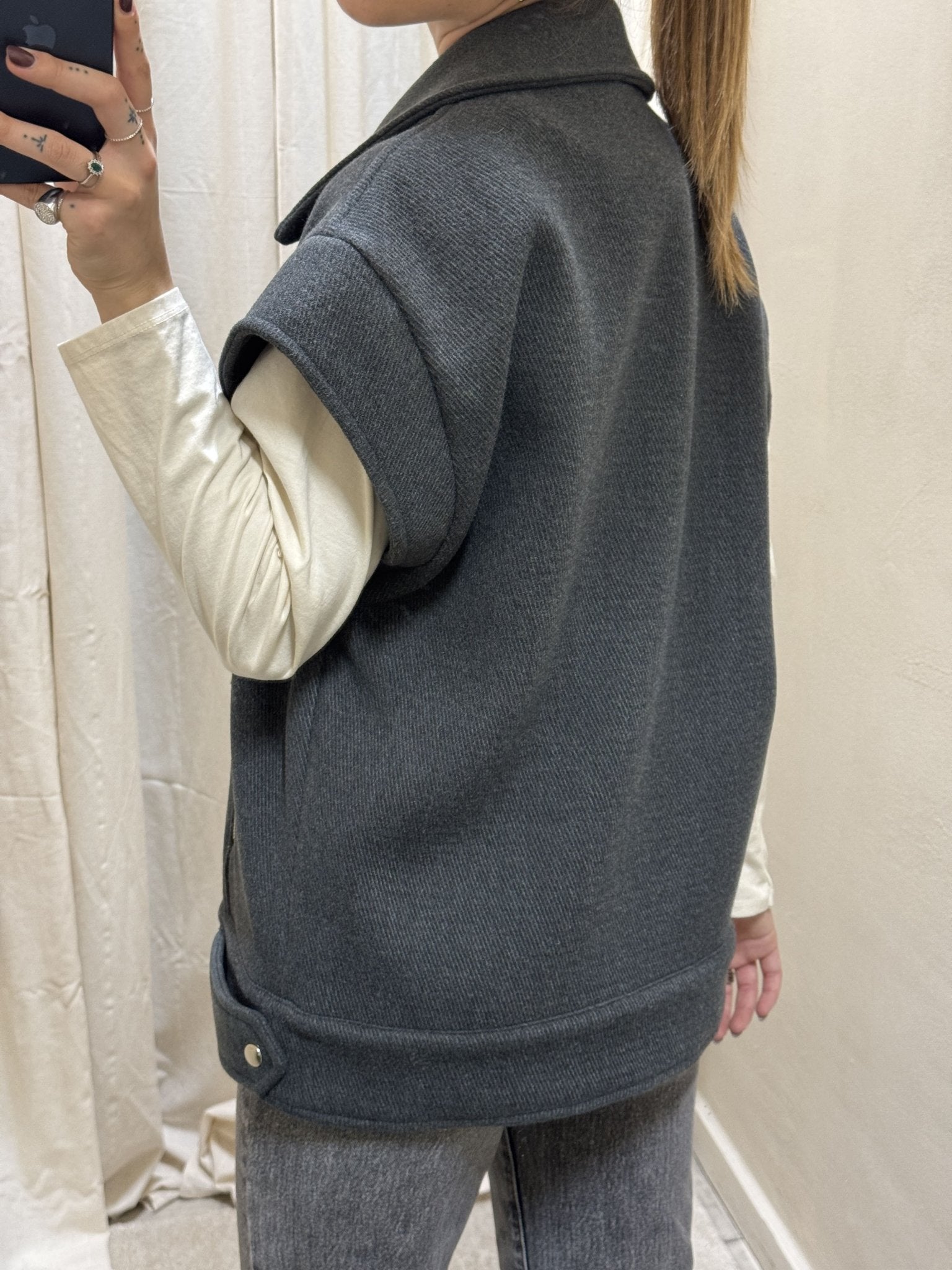 Chiodo over smanicato Tensione In - GiuGiò | Shop online
