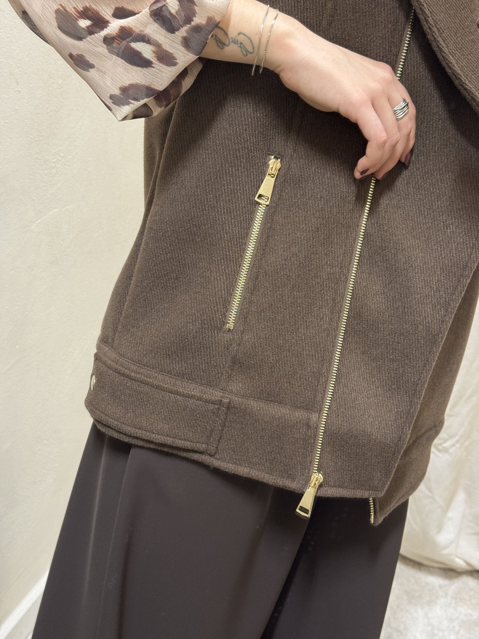 Chiodo over smanicato Tensione In - GiuGiò | Shop online