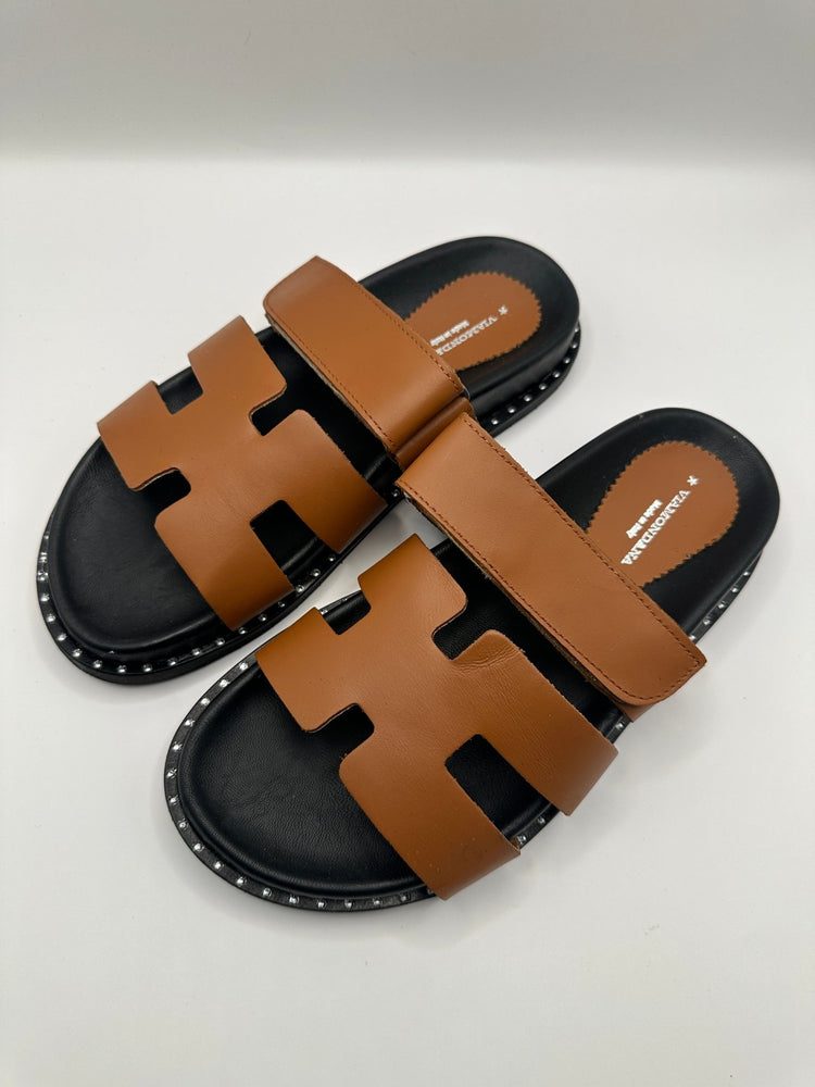 Ciabatta H doppia fascia Via Mondana - GiuGiò | Shop online