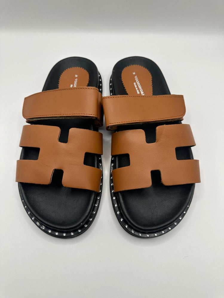 Ciabatta H doppia fascia Via Mondana - GiuGiò | Shop online