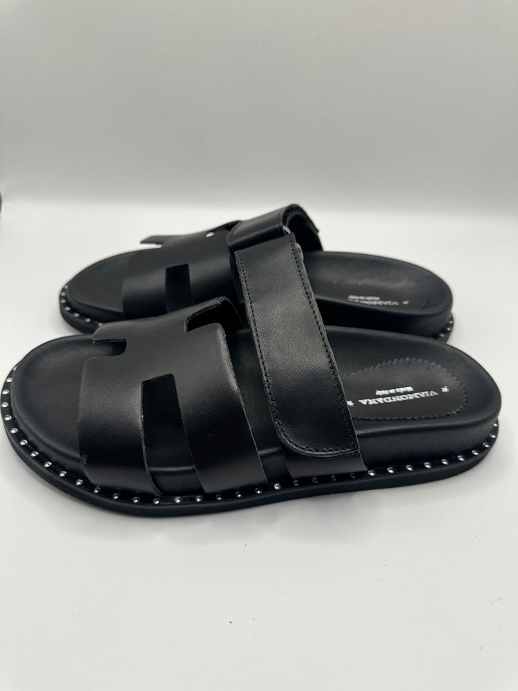 Ciabatta H doppia fascia Via Mondana - GiuGiò | Shop online