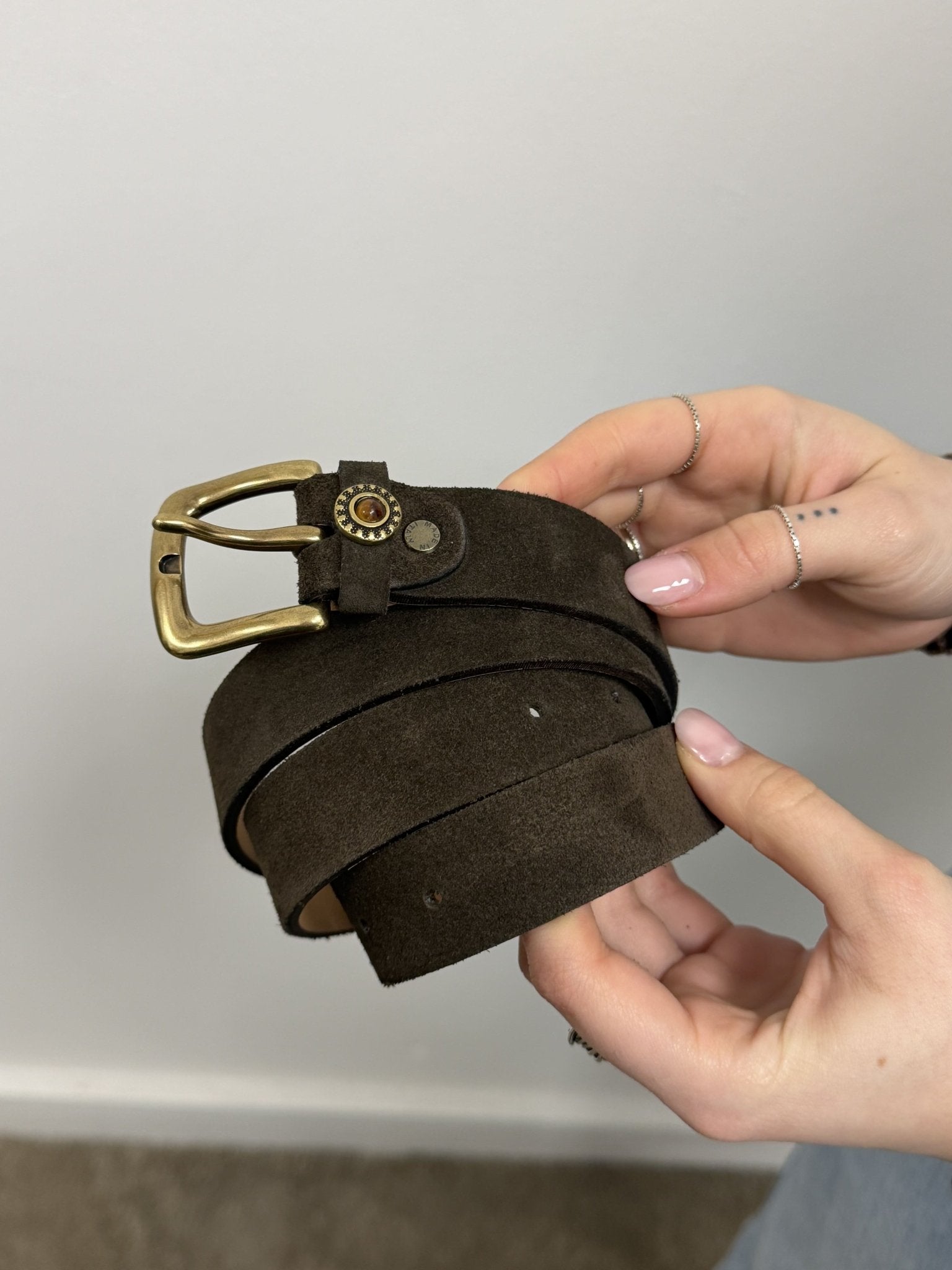 Cintura in vera crosta con fibbia oro VICOLO - GiuGiò | Shop online