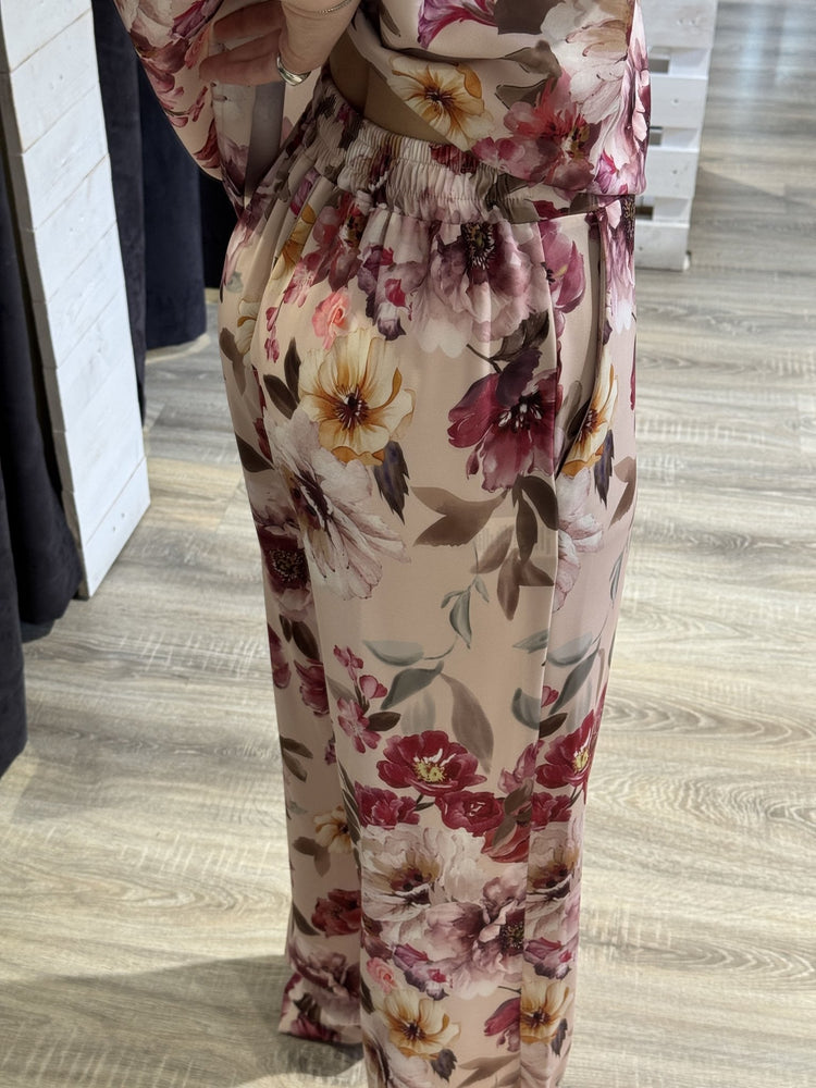 Completo fluido blusa e pantalone stampa floreale Susy Mix - GiuGiò | Shop online