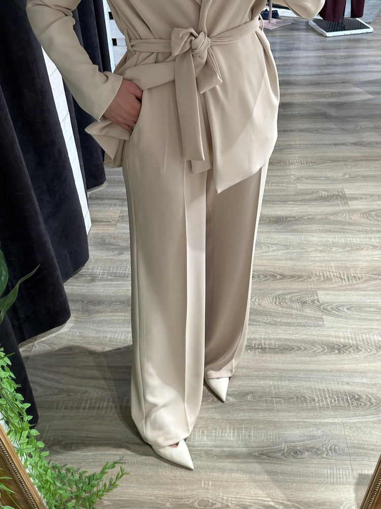 Completo fluido giacca con cintura e pantalone Susy Mix - GiuGiò | Shop online