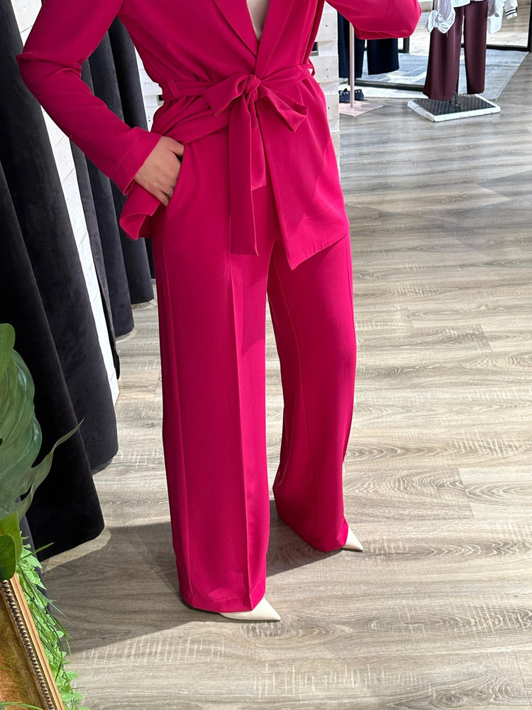 Completo fluido giacca con cintura e pantalone Susy Mix - GiuGiò | Shop online