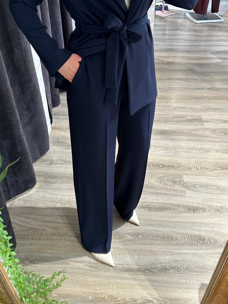 Completo fluido giacca con cintura e pantalone Susy Mix - GiuGiò | Shop online