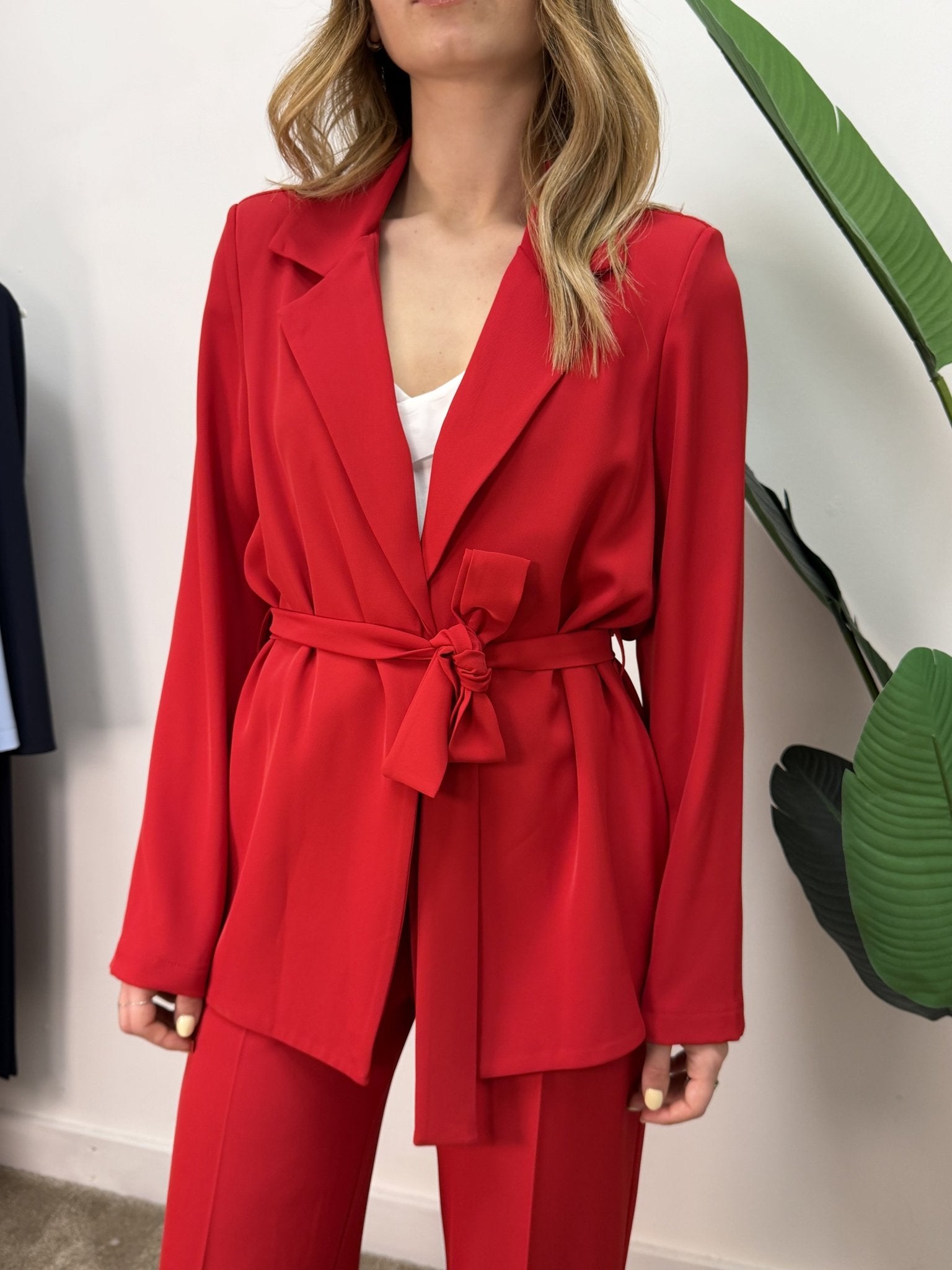 Completo fluido giacca con fusciacca e pantalone Susy Mix - GiuGiò | Shop online