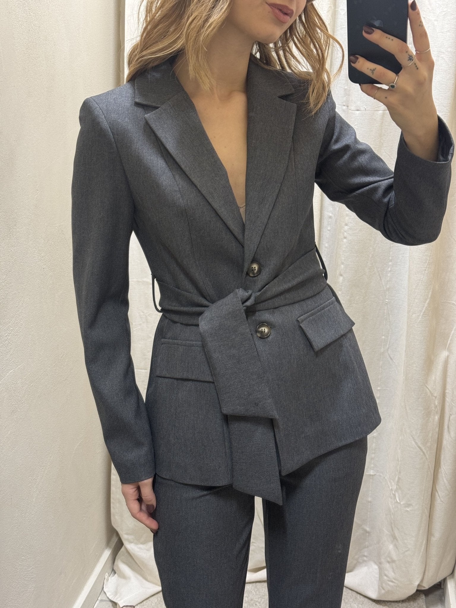 Completo giacca con fusciacca+pantalone sigaretta Susy Mix - GiuGiò | Shop online