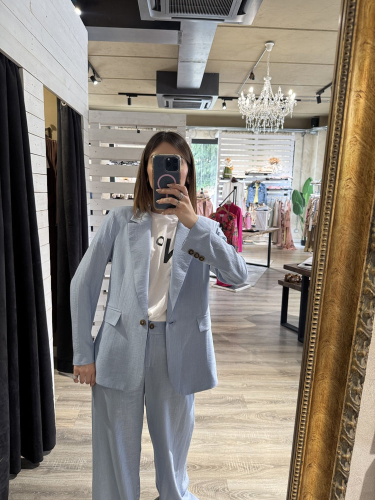Completo giacca monopetto+pantalone gamba dritta Tensione In - GiuGiò | Shop online
