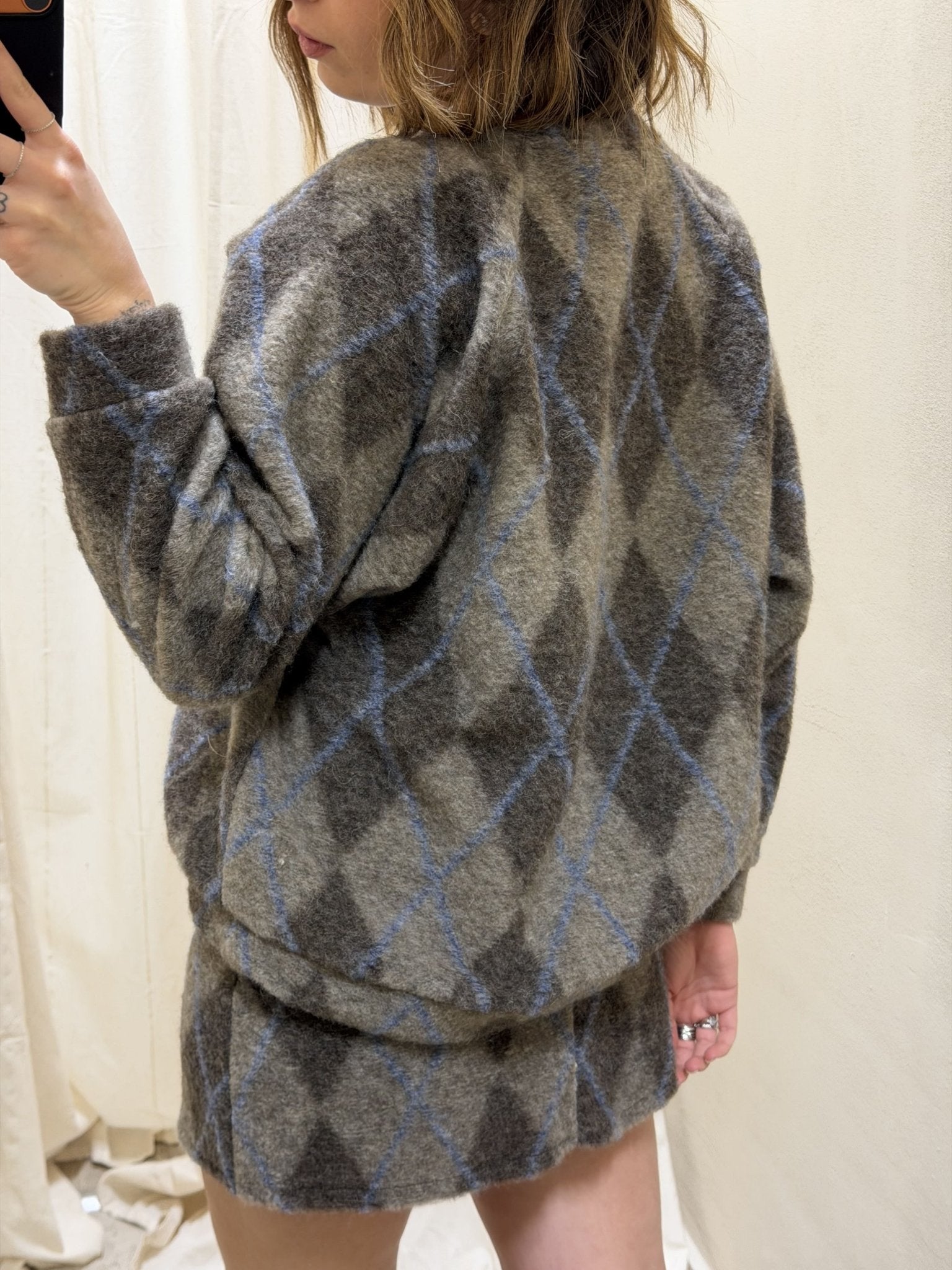 Coord - set maxi rombi lana cotta MyD - GiuGiò | Shop online