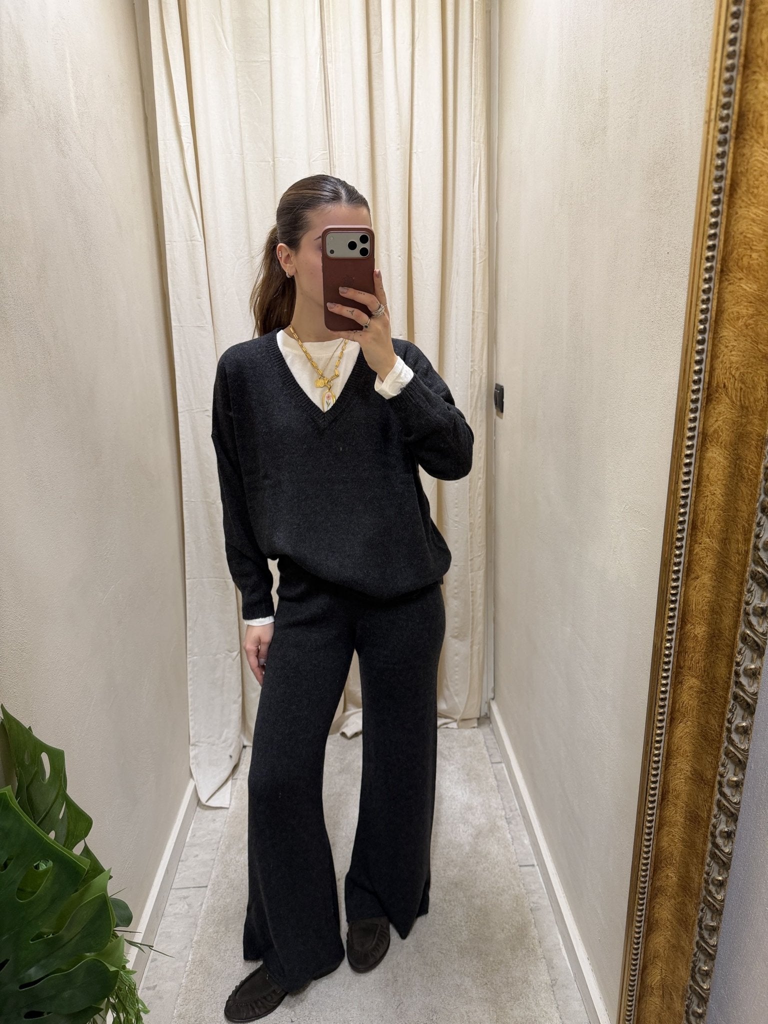 Coordinato in maglia scollo V MyD - GiuGiò | Shop online