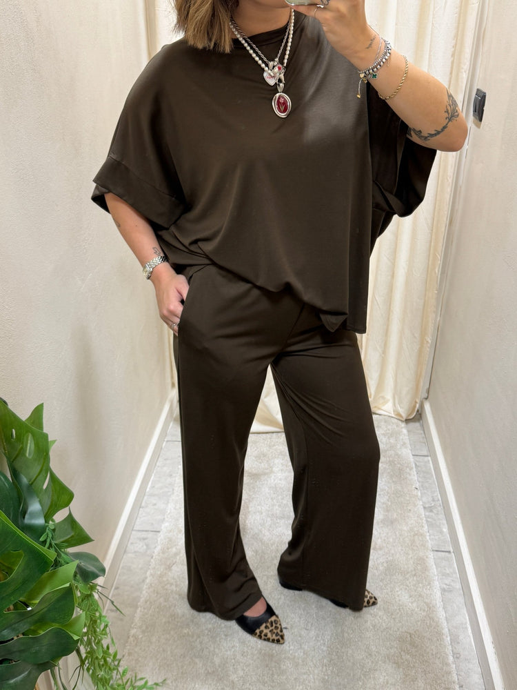 Coordinato in viscosa blusa e pantalone Myd - GiuGiò | Shop online