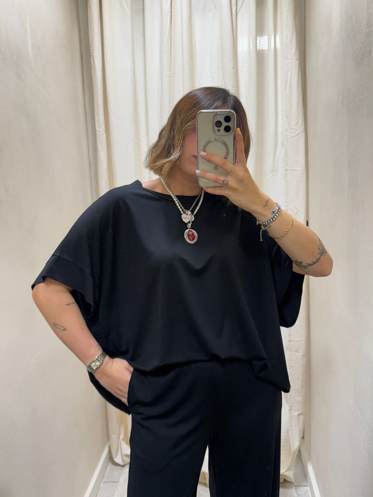Coordinato in viscosa blusa e pantalone Myd - GiuGiò | Shop online