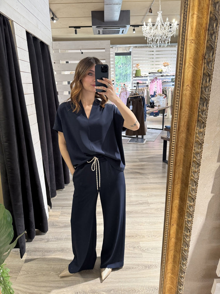 Coordinato maglia + pantalone fluido Susy Mix - GiuGiò | Shop online