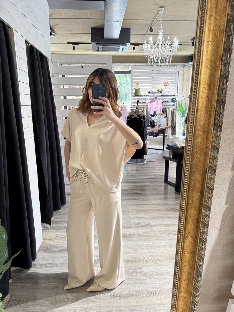 Coordinato maglia + pantalone fluido Susy Mix - GiuGiò | Shop online