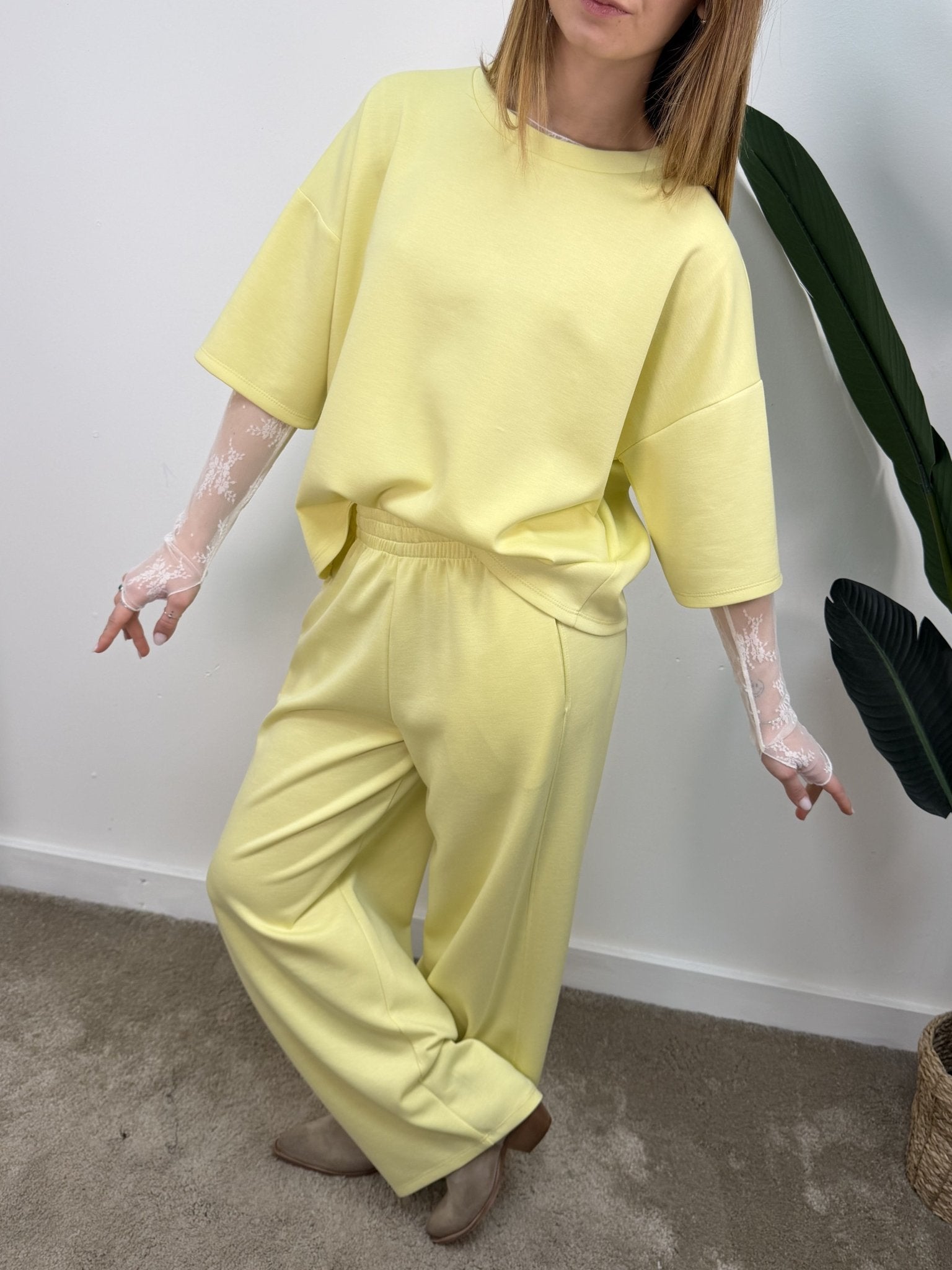 Coordinato misto viscosa maglia + pantalone MyD - GiuGiò | Shop online