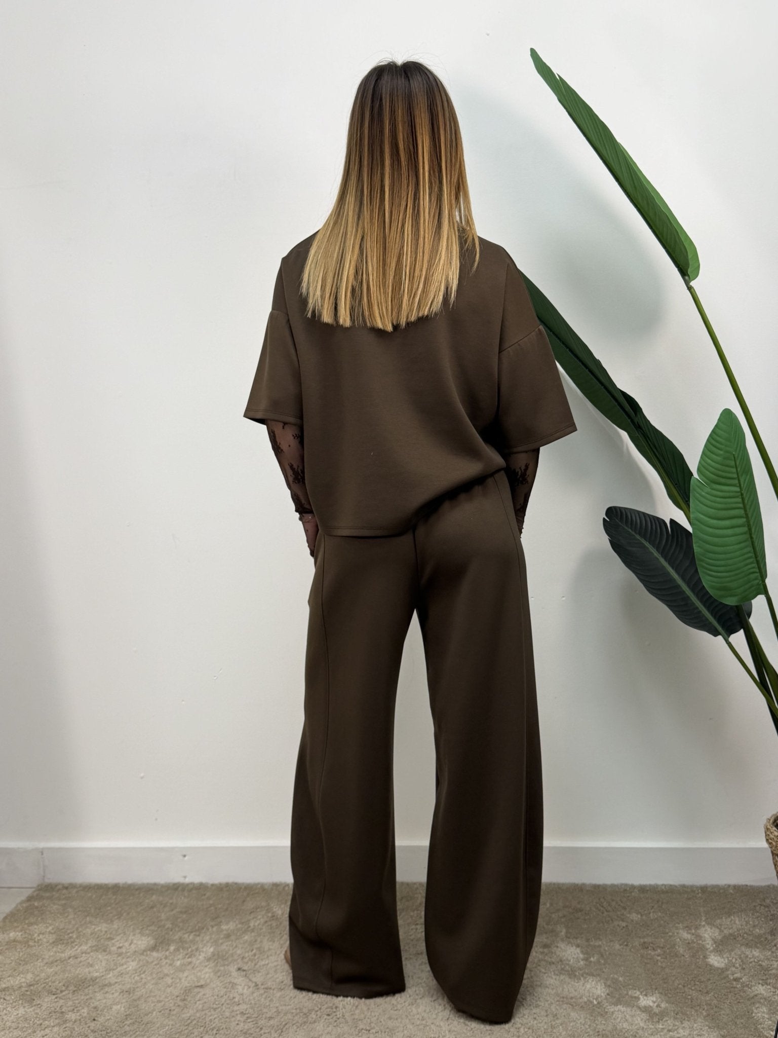 Coordinato misto viscosa maglia + pantalone MyD - GiuGiò | Shop online