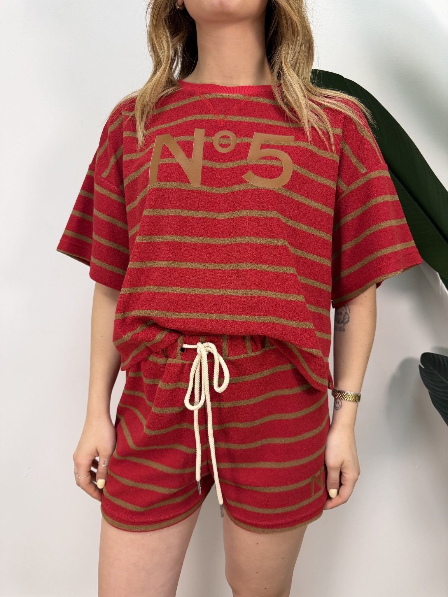 Coordinato N°5 in spugna a righe Tensione In - GiuGiò | Shop online