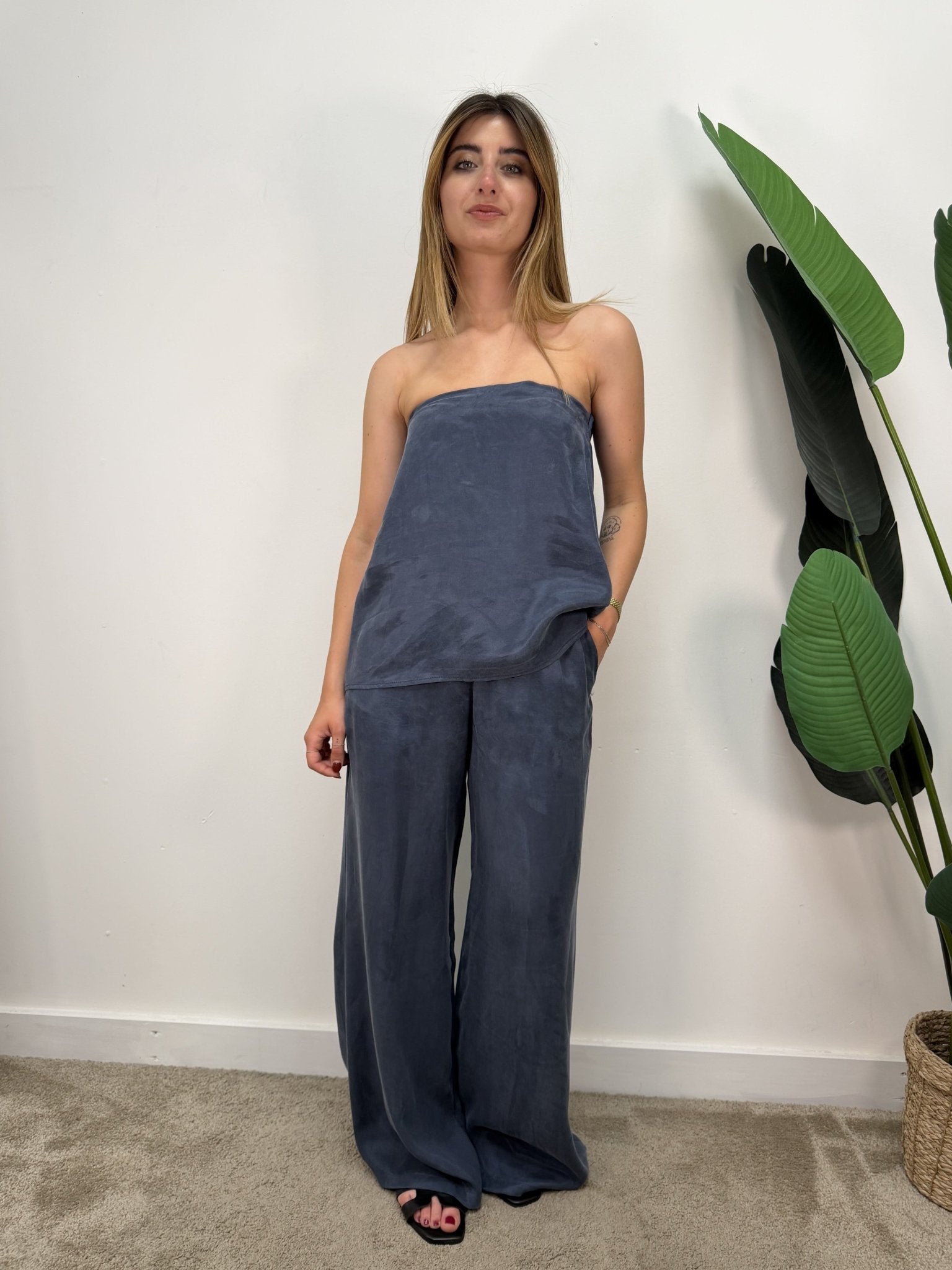 Coordinato top a fascia e pantalone Tensione In - GiuGiò | Shop online