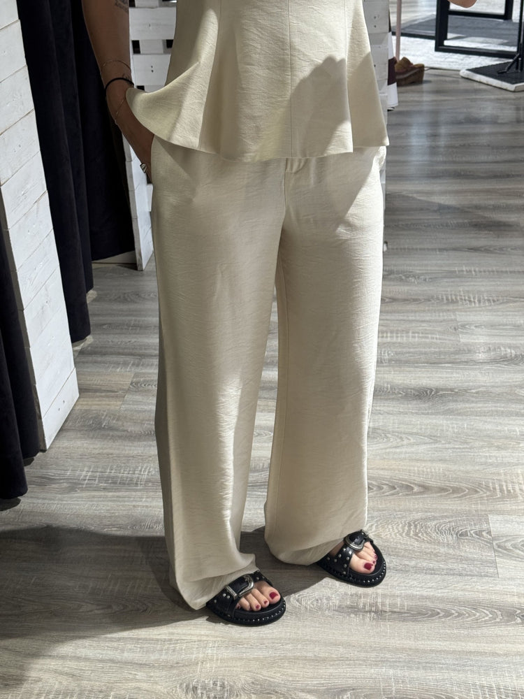 Coordinato top halter + pantalone gamba dritta Susy Mix - GiuGiò | Shop online