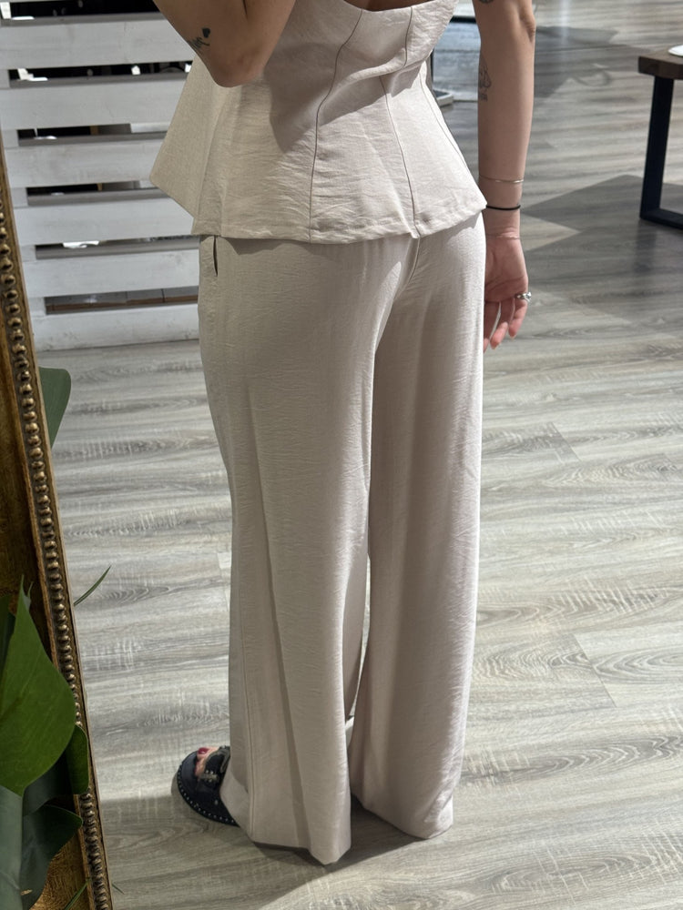 Coordinato top halter + pantalone gamba dritta Susy Mix - GiuGiò | Shop online