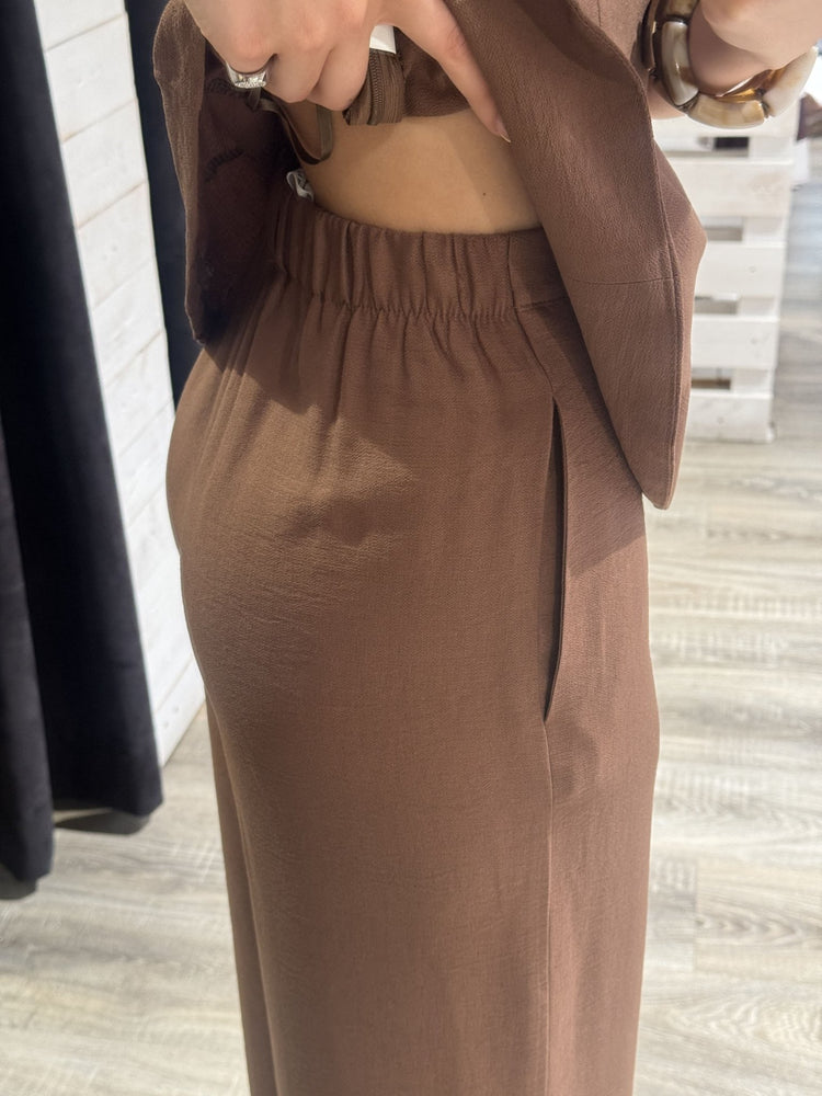 Coordinato top halter + pantalone gamba dritta Susy Mix - GiuGiò | Shop online