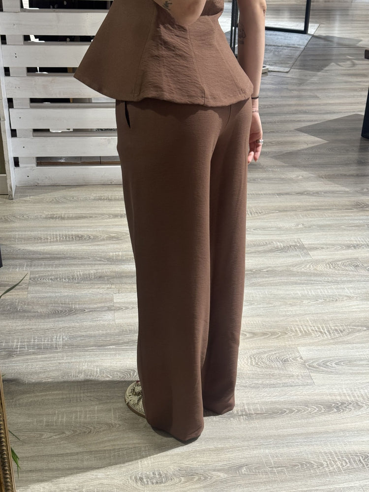 Coordinato top halter + pantalone gamba dritta Susy Mix - GiuGiò | Shop online