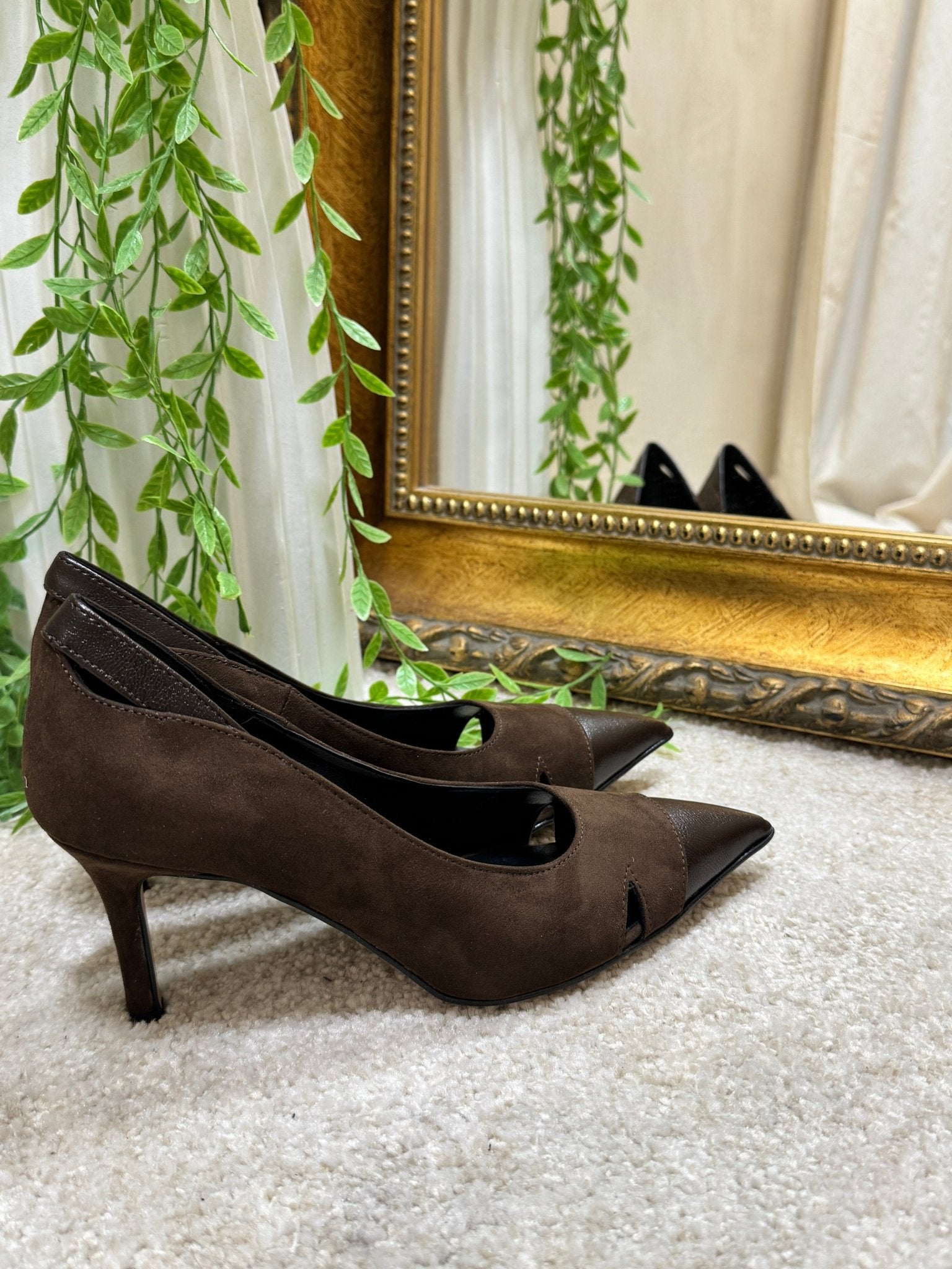 Décolleté in camoscio e pelle Divine Follie - GiuGiò | Shop online