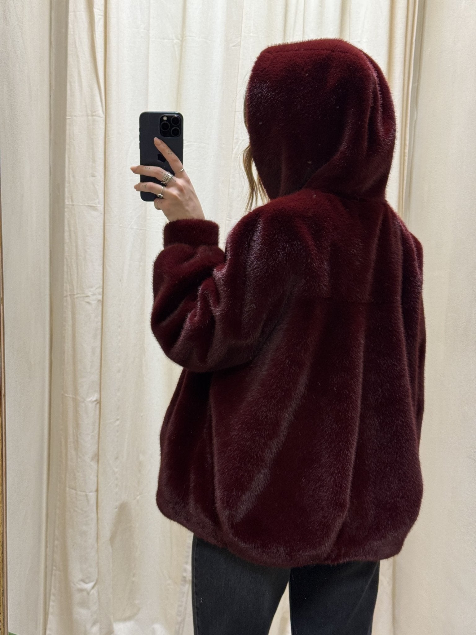 Eco - pelliccia bomber con cappuccio HaveOne - GiuGiò | Shop online