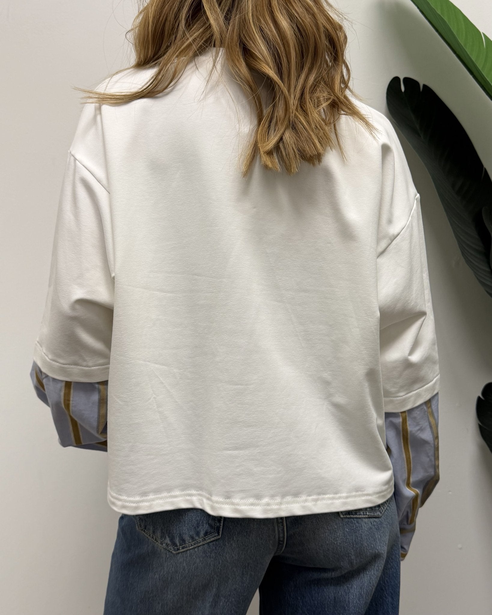 Felpa girocollo combinata Susy Mix - GiuGiò | Shop online