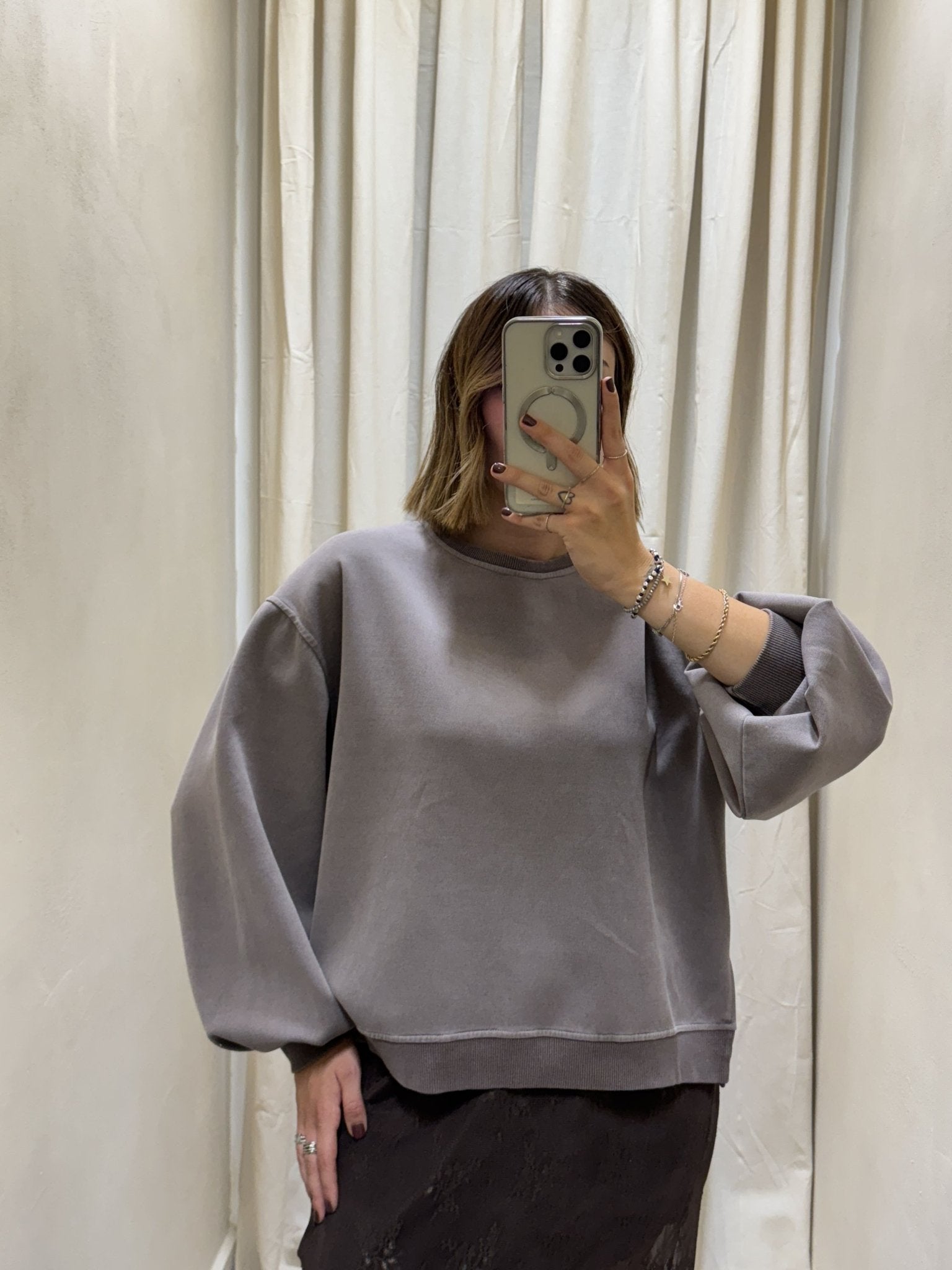 Felpa in cotone con spacchetti Tensione In - GiuGiò | Shop online