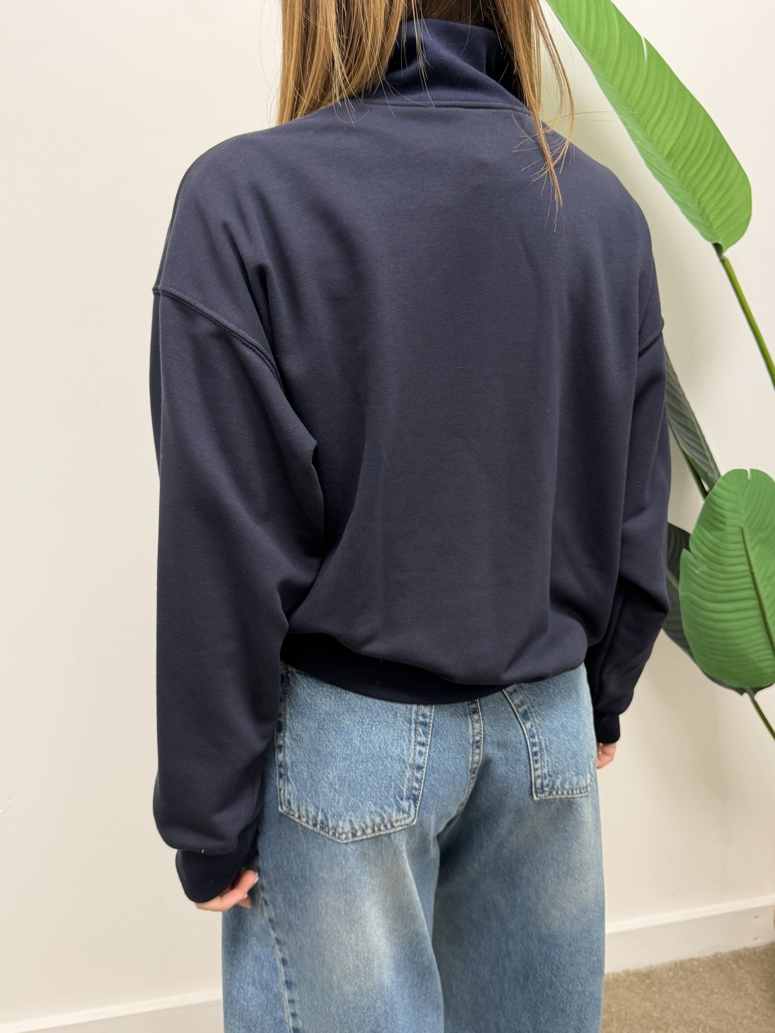 Felpa in cotone mezza zip Tensione In - GiuGiò | Shop online