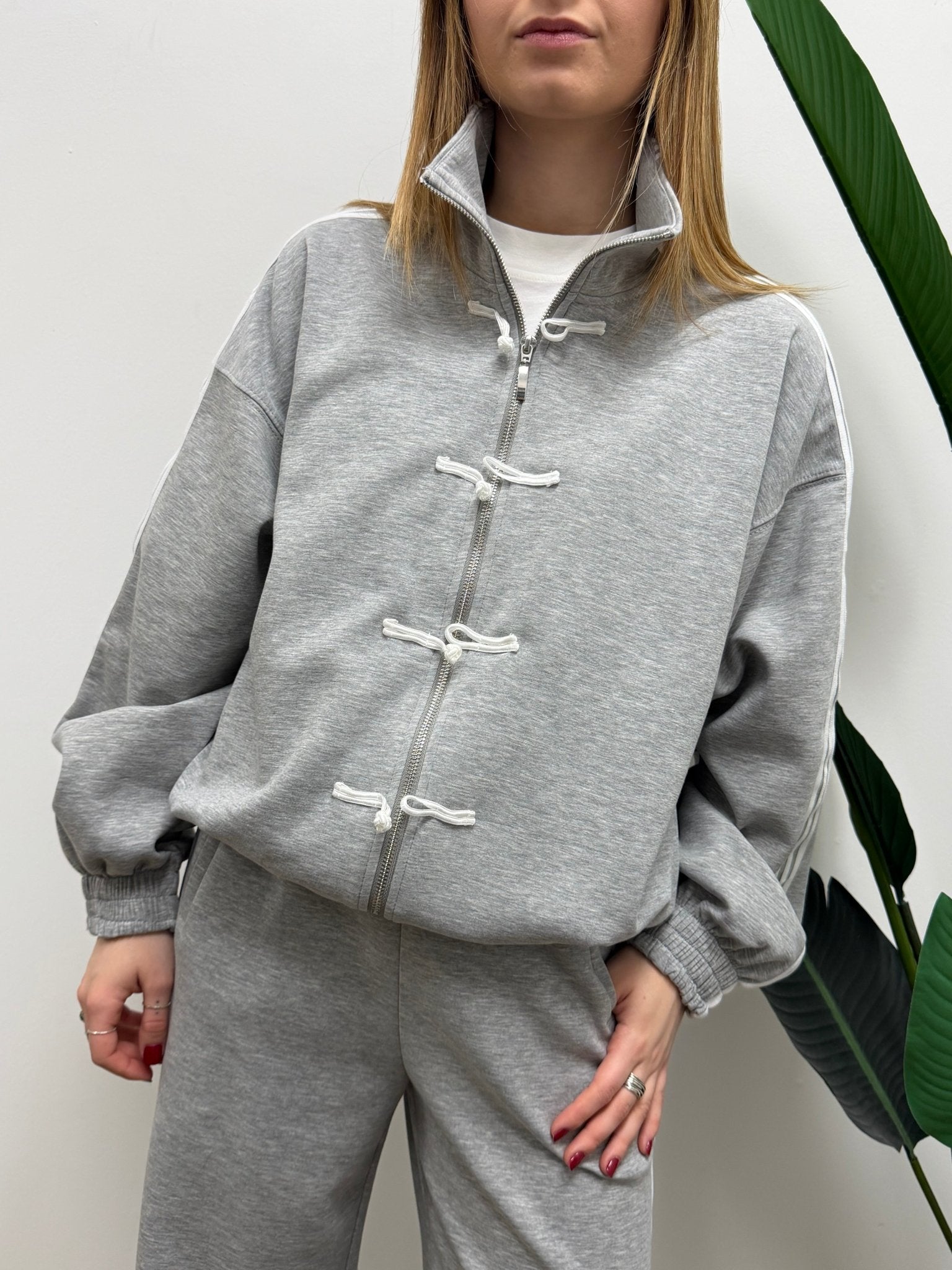 Felpa interlock alamari Tensione In - GiuGiò | Shop online