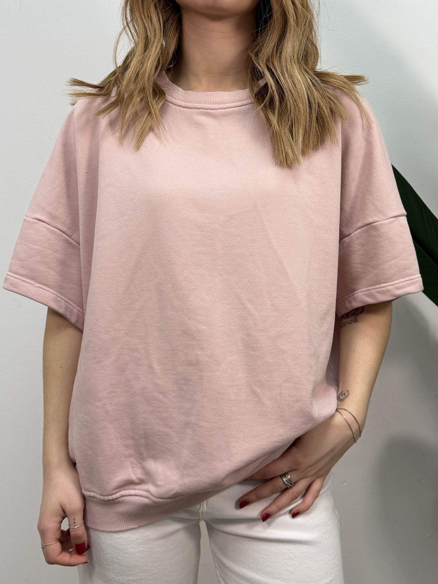 Felpa over con spalline Susy Mix - GiuGiò | Shop online