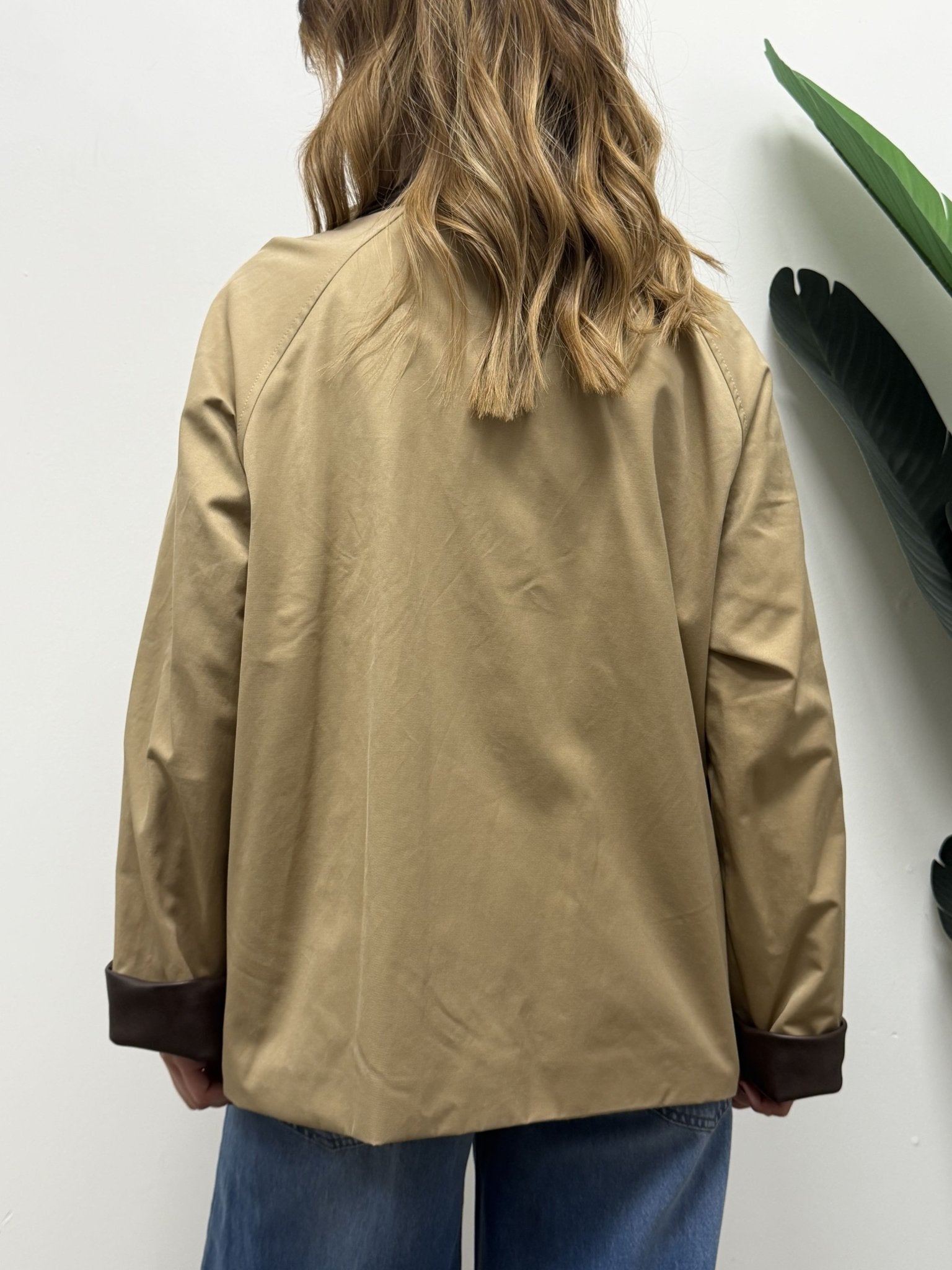 Field jacket colletto ecopelle VICOLO - GiuGiò | Shop online