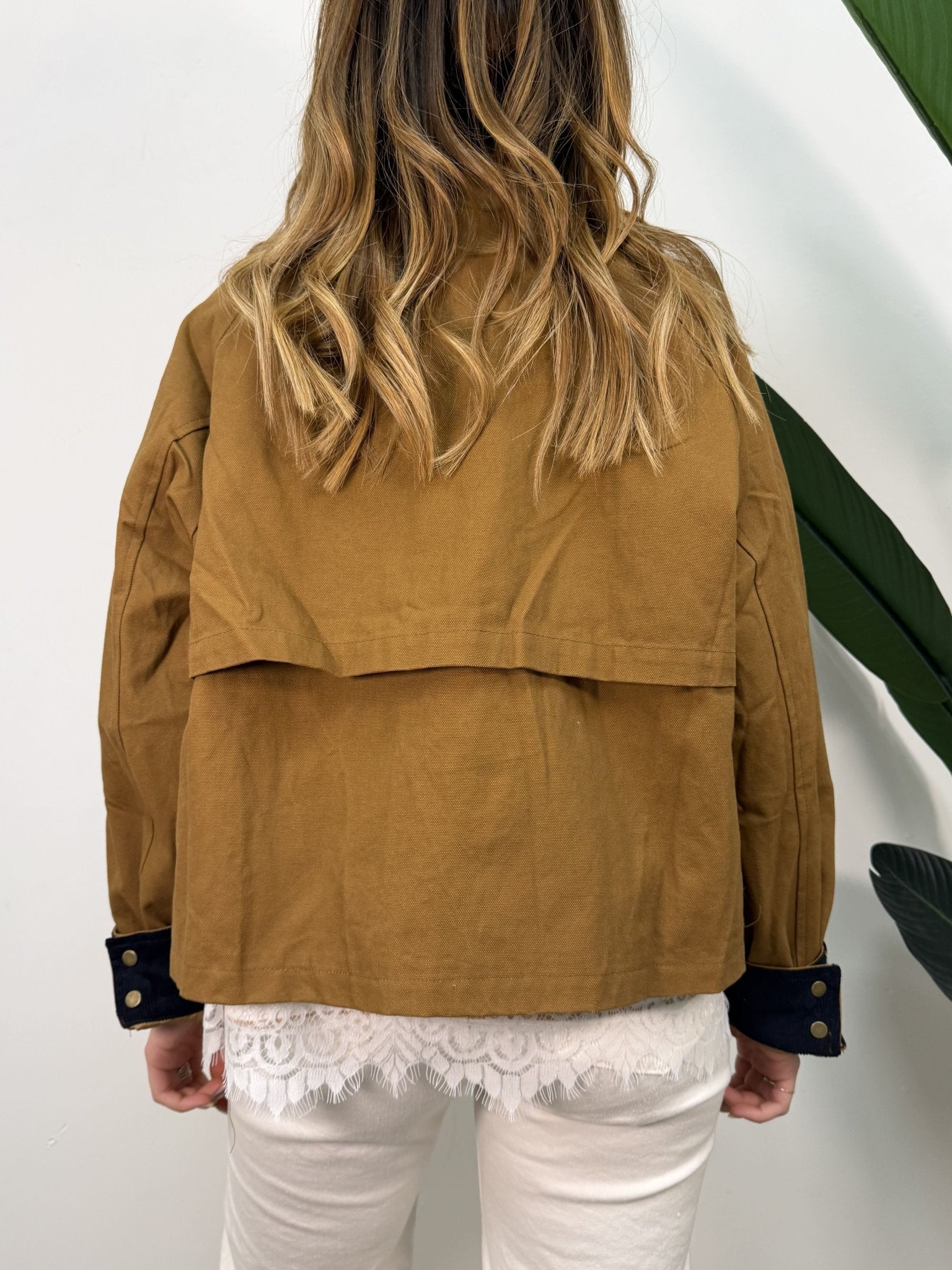 Field jacket in cotone nocciola MyD - GiuGiò | Shop online