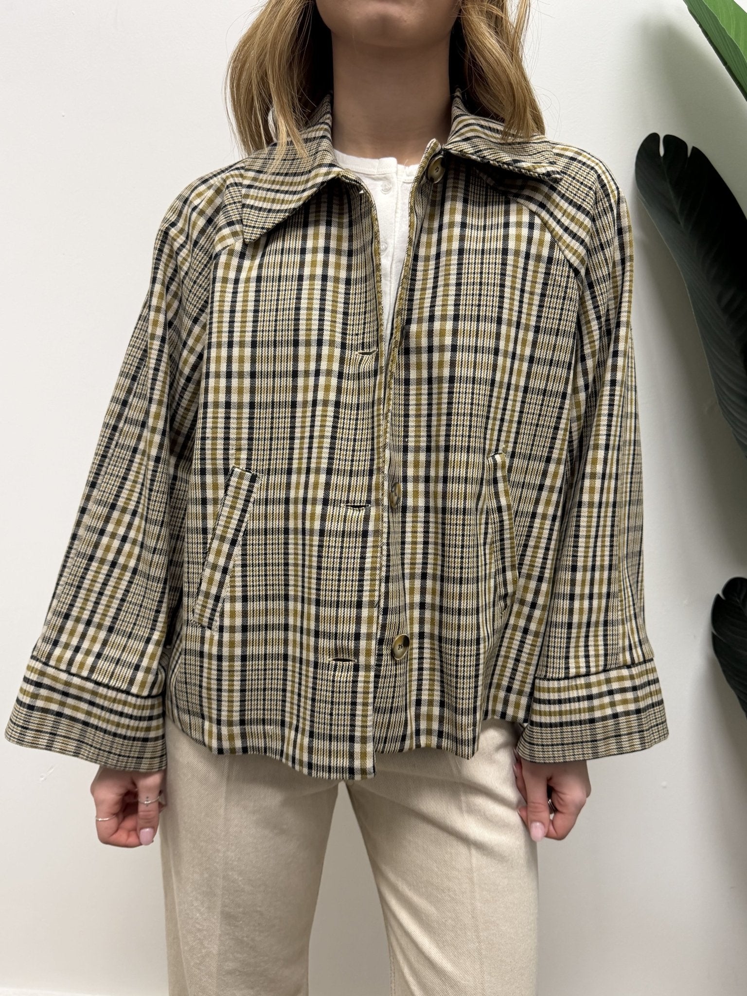 Field jacket micro quadretti Susy Mix - GiuGiò | Shop online