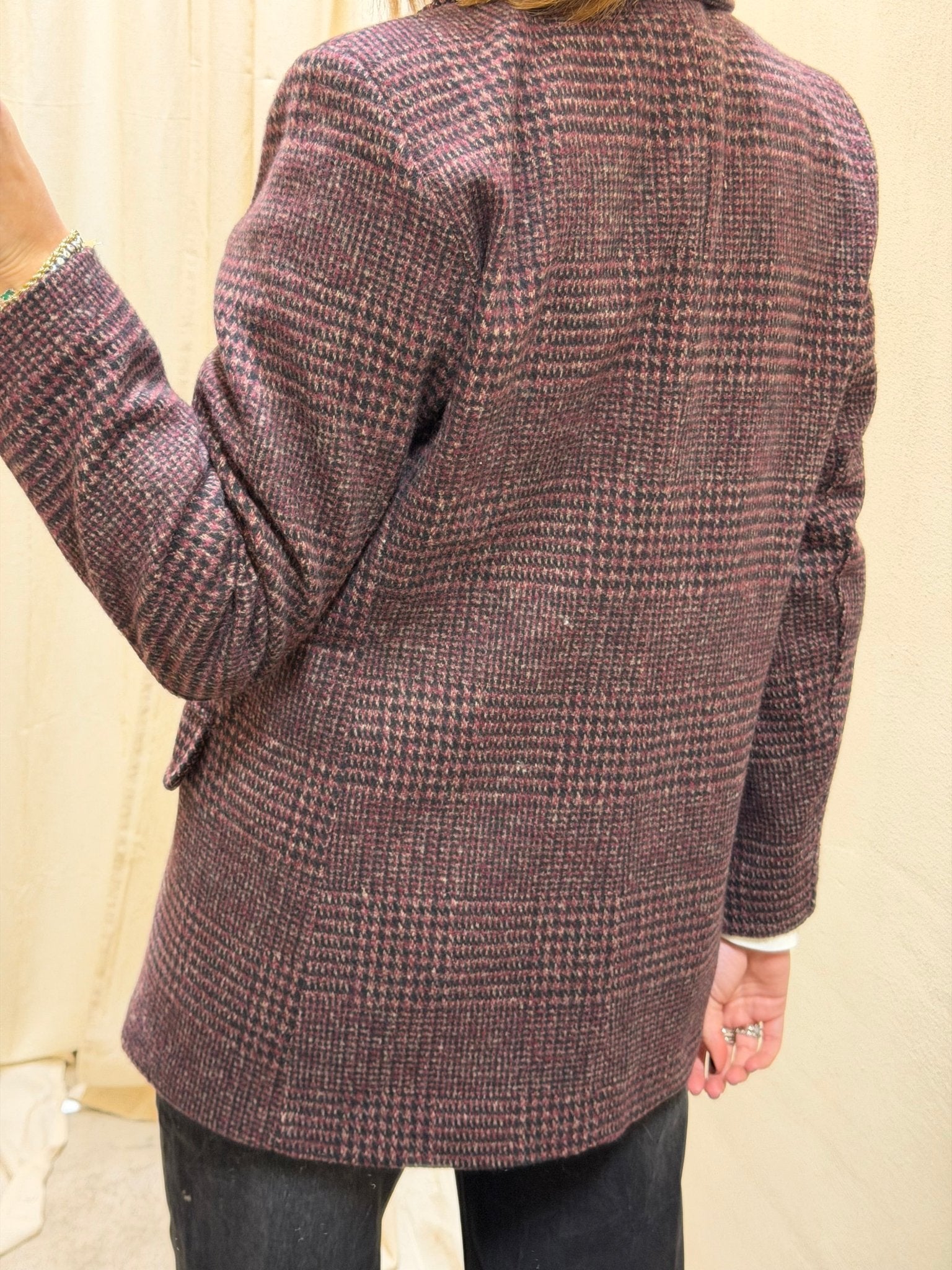 Giacca 1 bottone micro pied de poule MyD - GiuGiò | Shop online