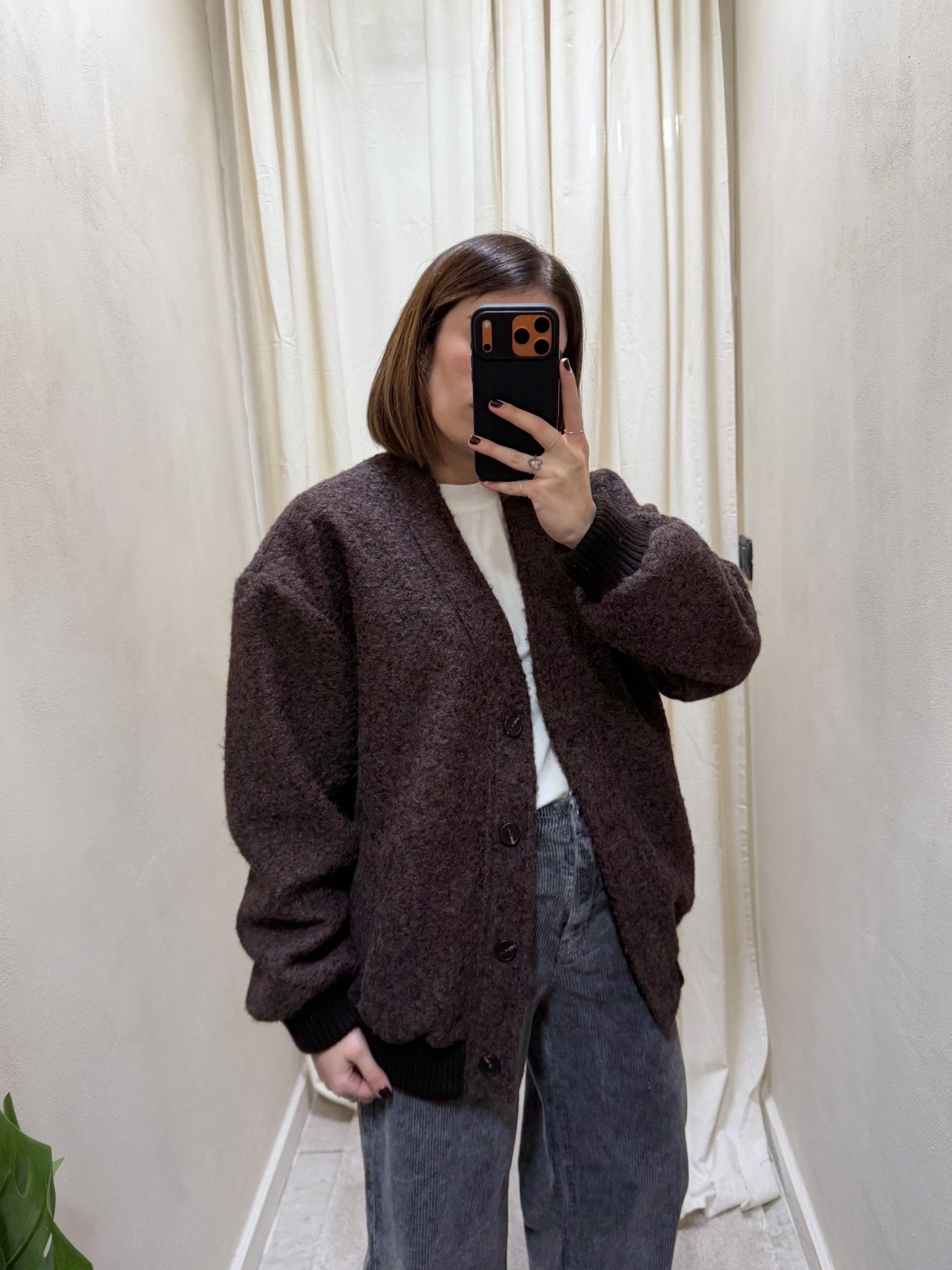 Giacca bomber bouclè con bottoni Tensione In - GiuGiò | Shop online