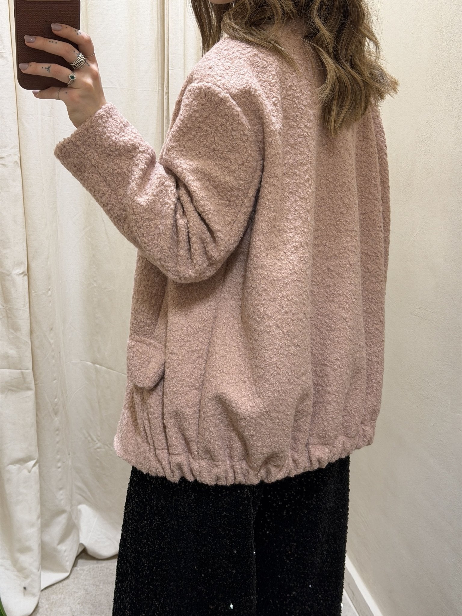 Giacca bomber bouclè over MyD - GiuGiò | Shop online