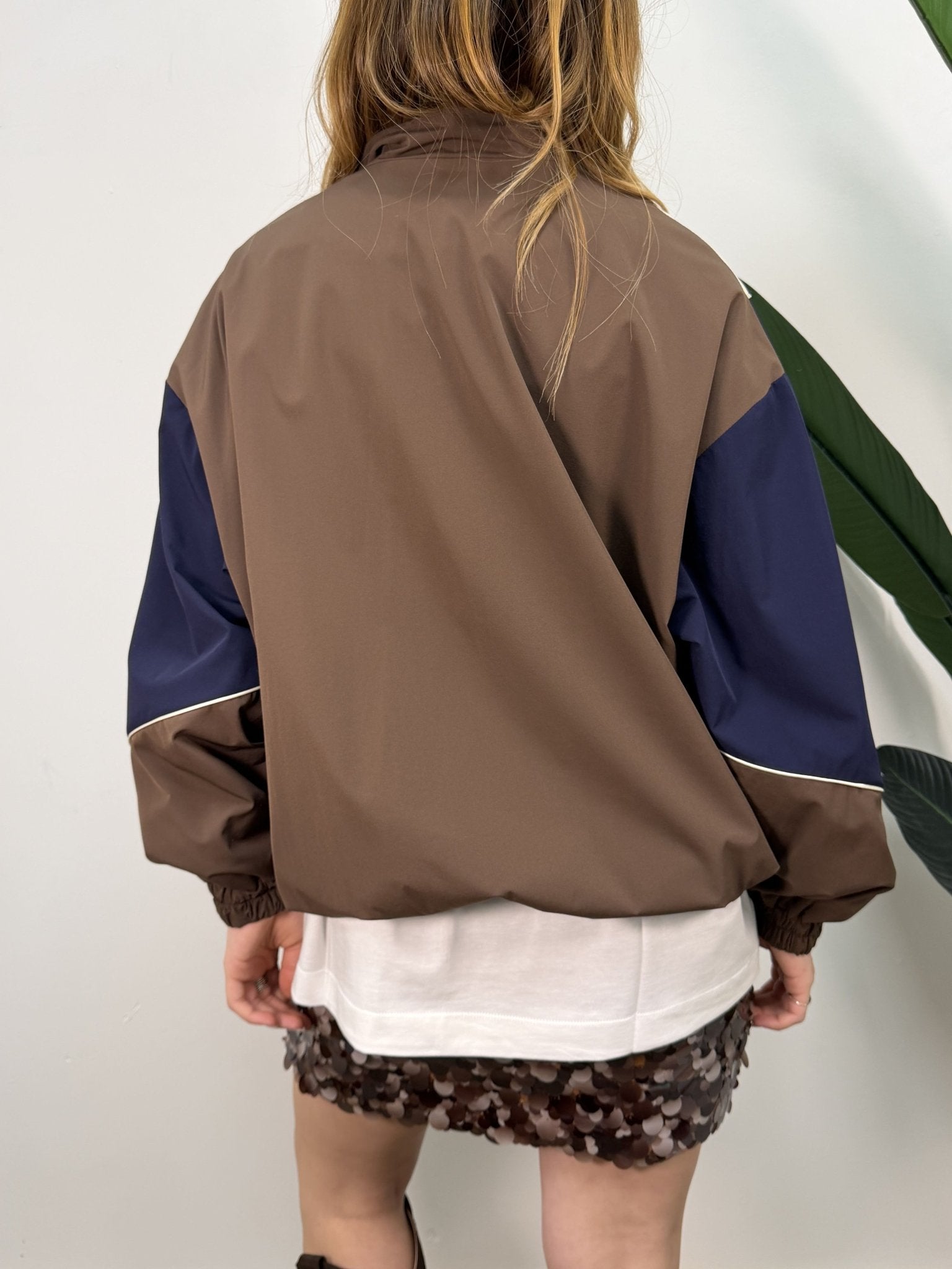 Giacca bomber multicolore con zip VICOLO - GiuGiò | Shop online