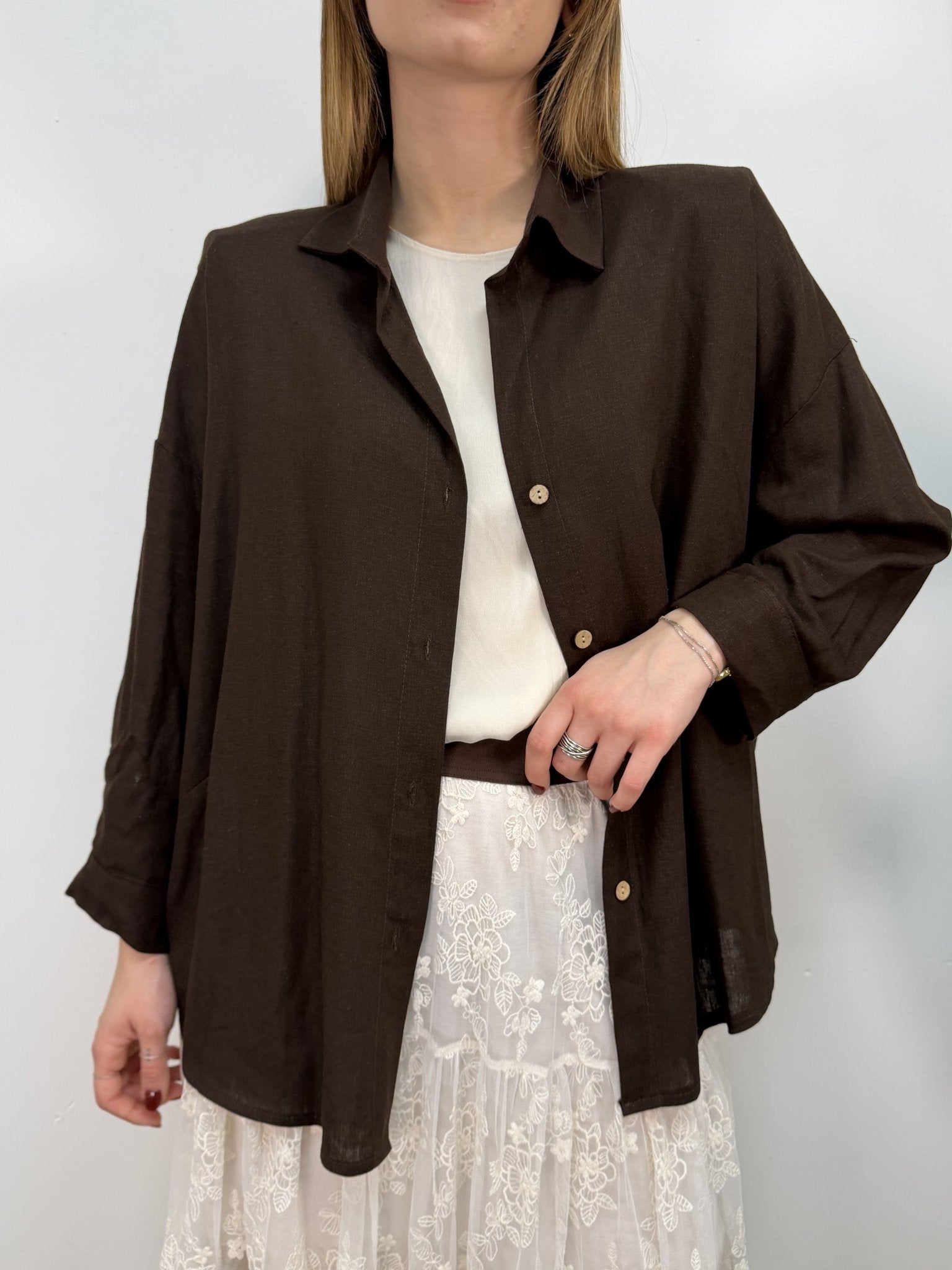Giacca camicia in lino MyD - GiuGiò | Shop online